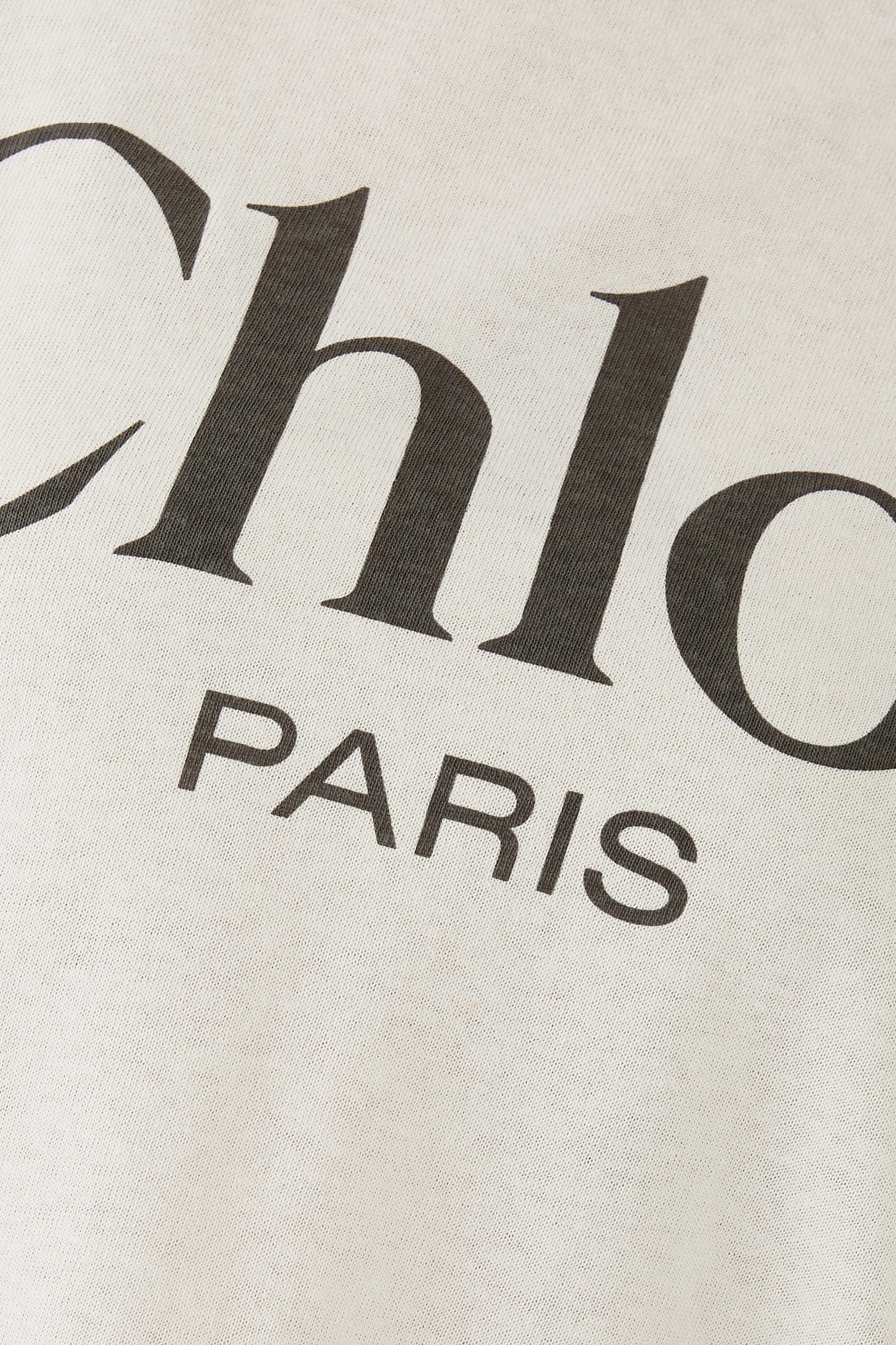 تيشيرت بطبعة شعار الماركة بحجم كبير قطن جيرسيه