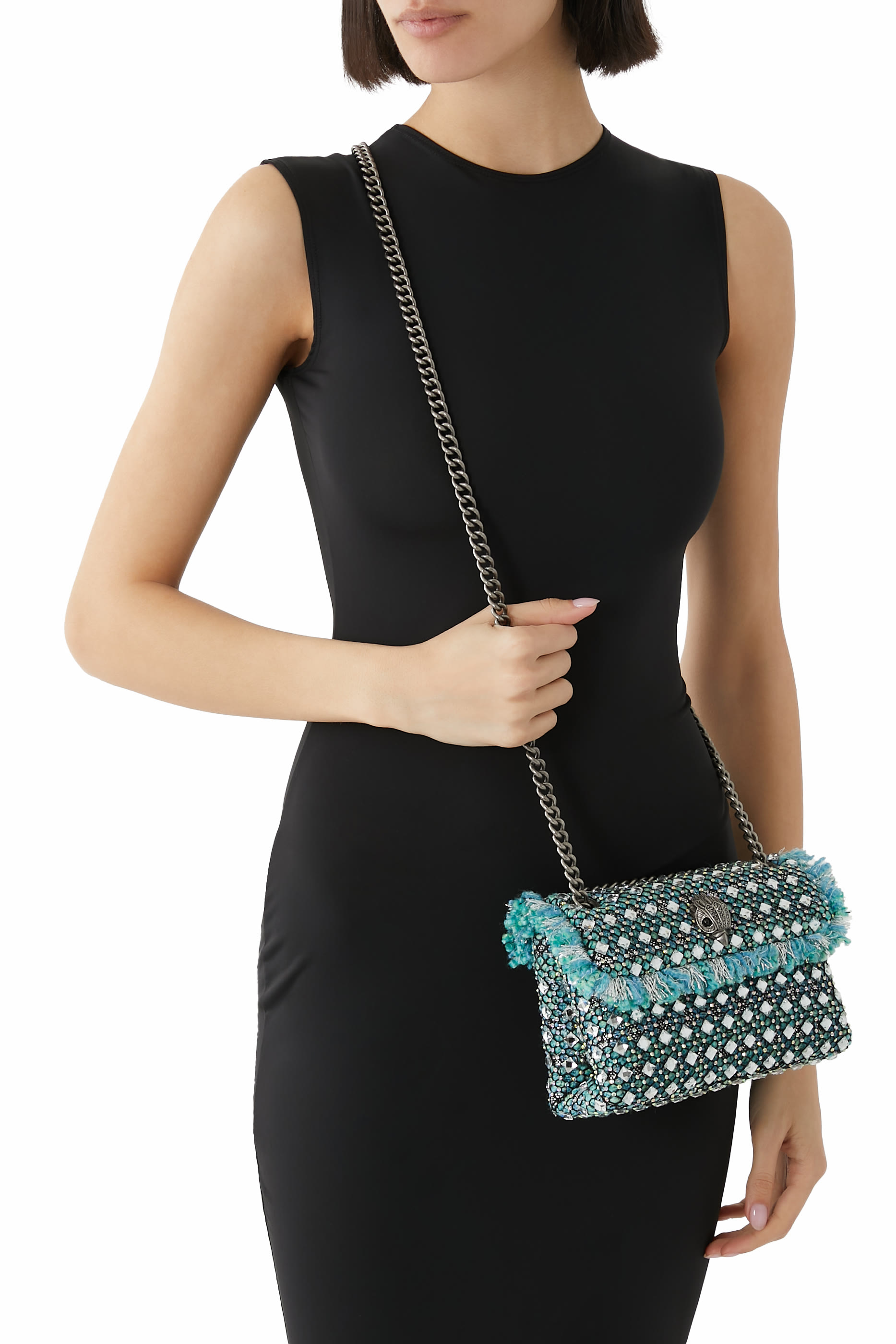 حقيبة كتف كنسينغتون صغيرة تويد