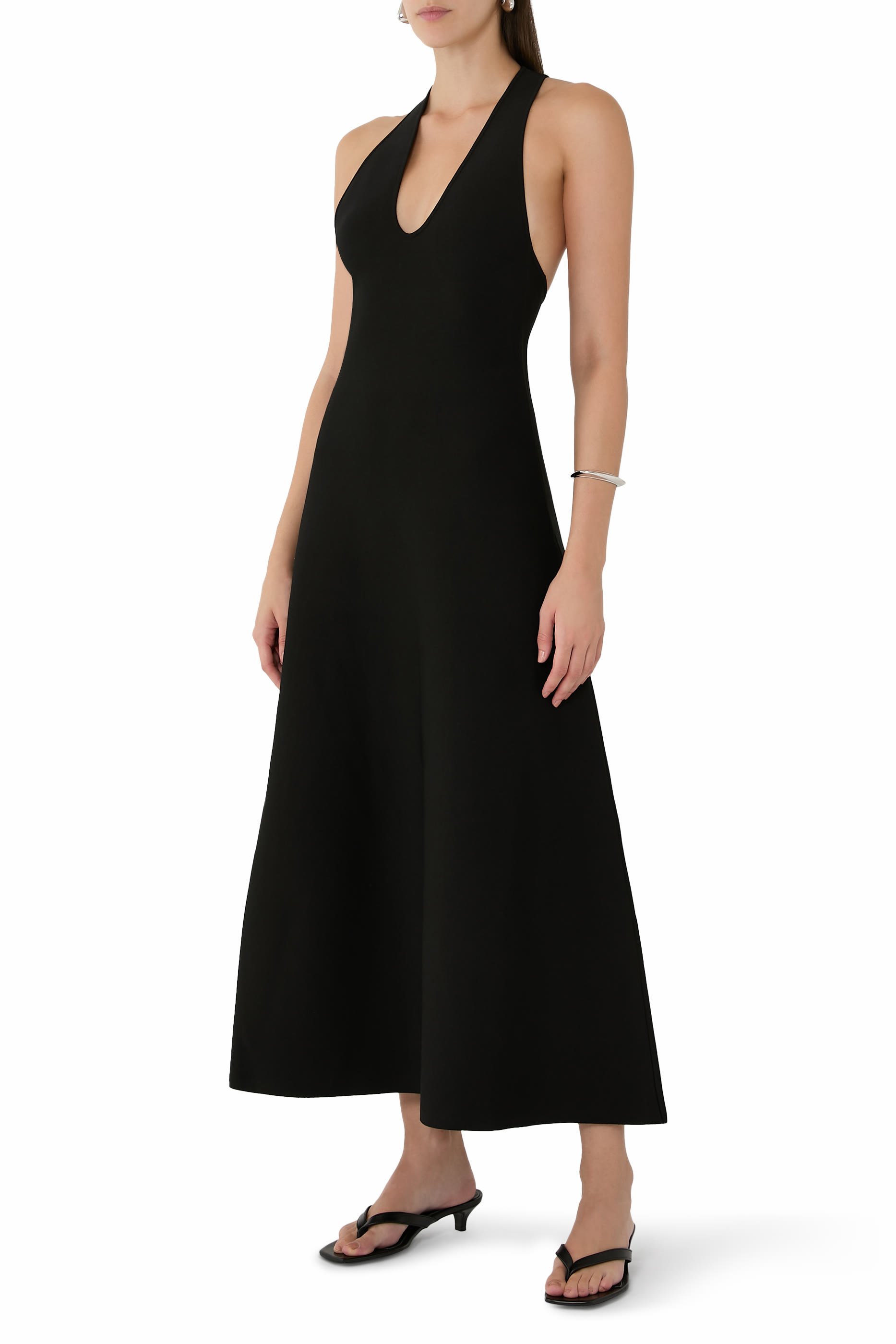 فستان سكلبت منسوج