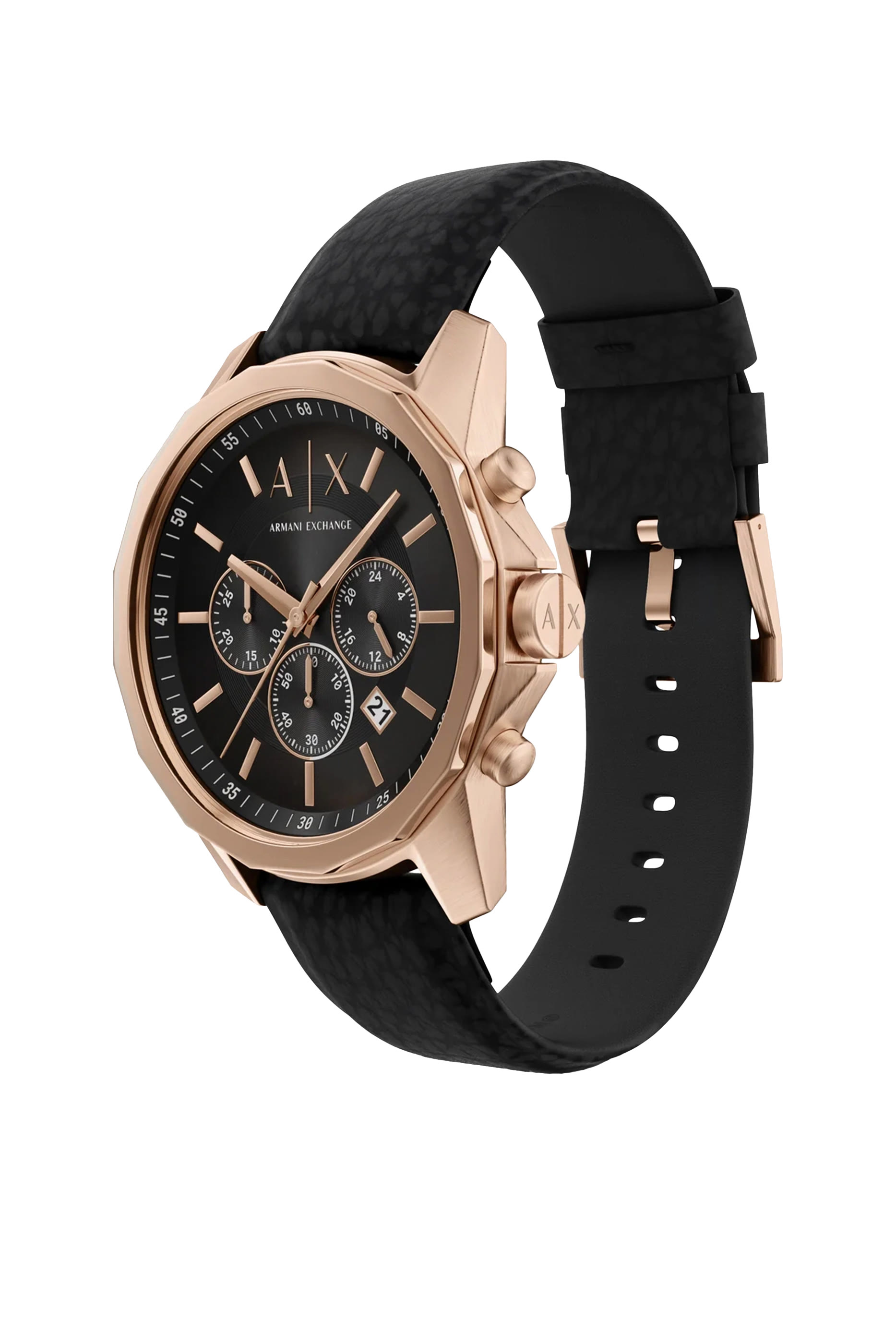 ساعة كرونوغراف بسوار مطاطي