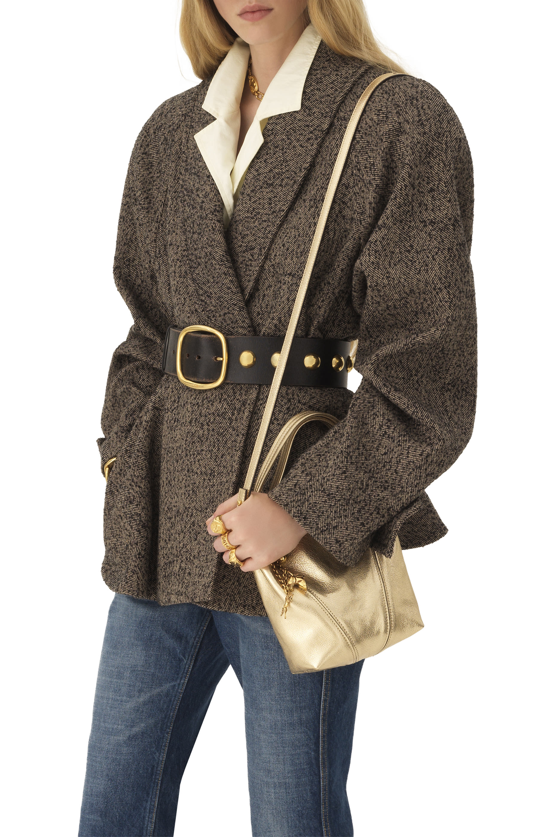 حقيبة يد سبين صغيرة بحلية بتصميم حصان