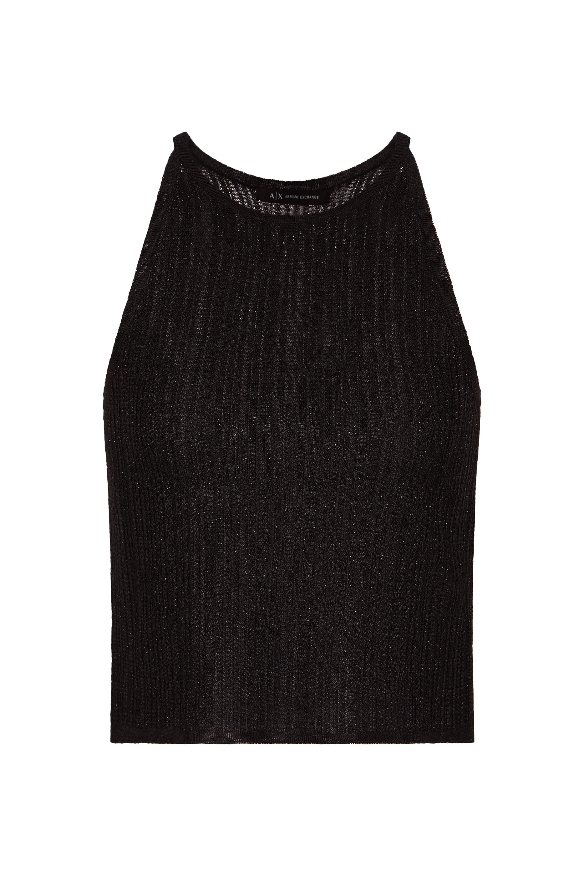 بلوزة بقصة قصيرة وبلا أكمام