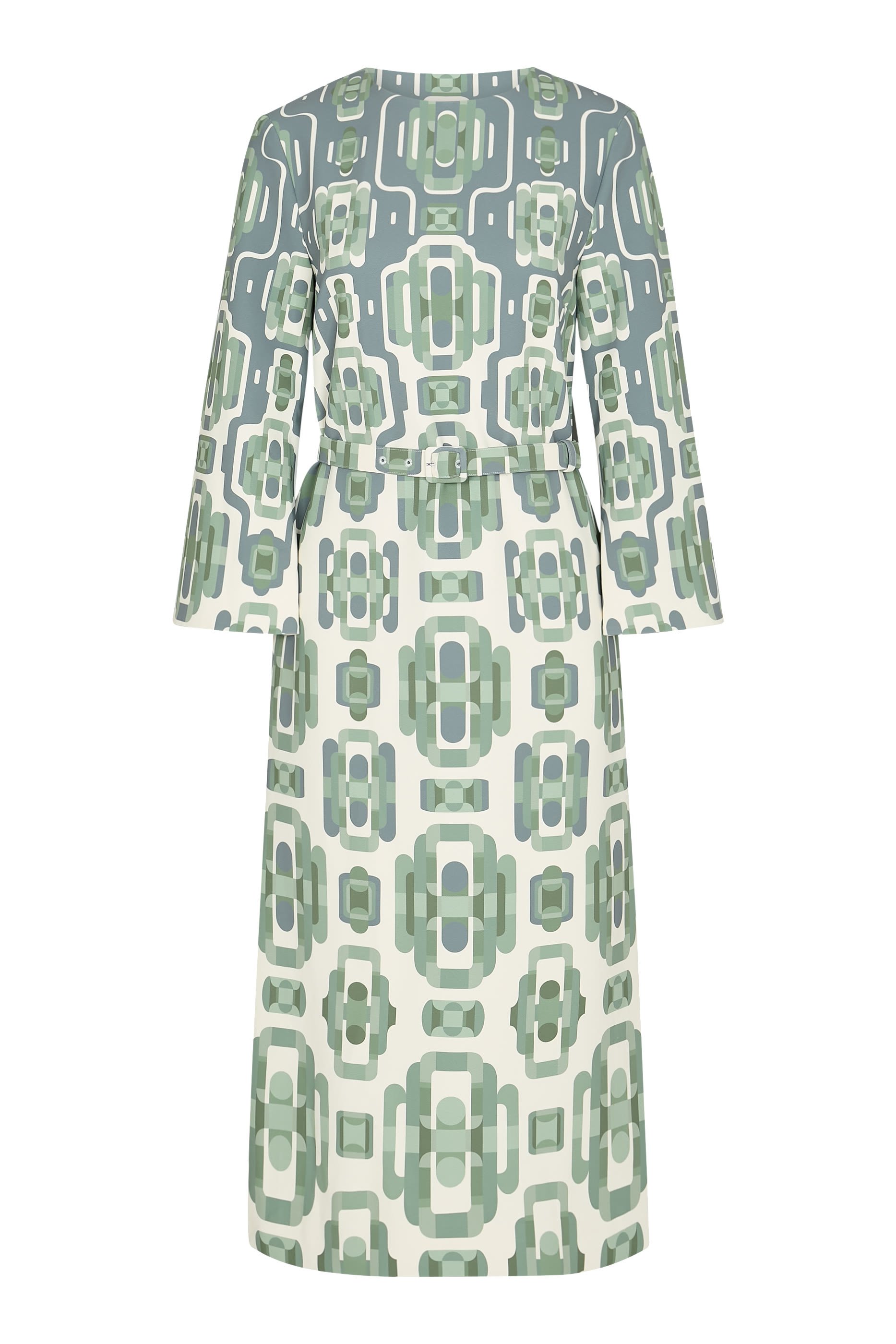 فستان لاريسا بنقشة وفتحة