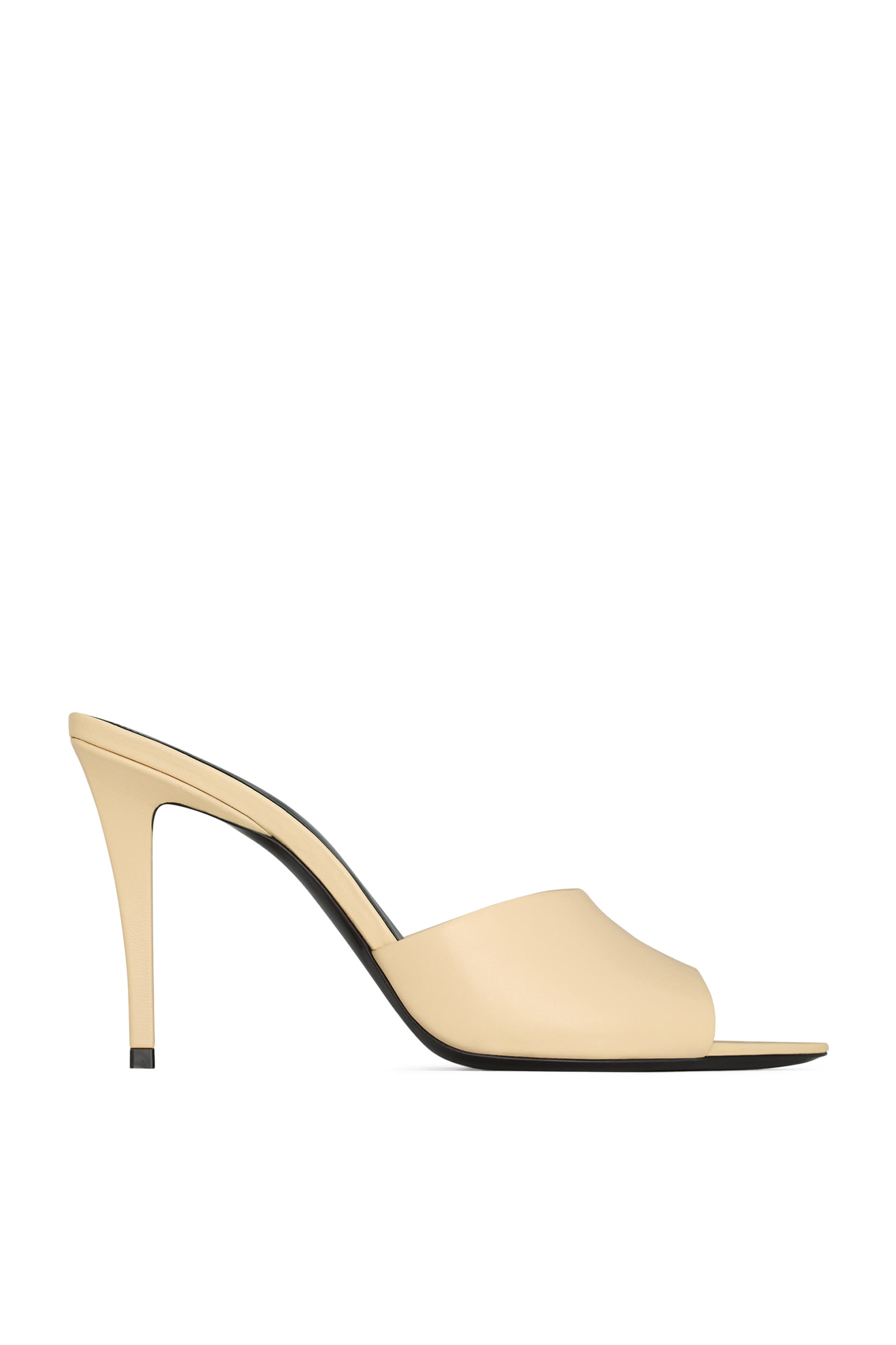 حذاء رومي 90 مفتوح من الخلف جلد ناعم