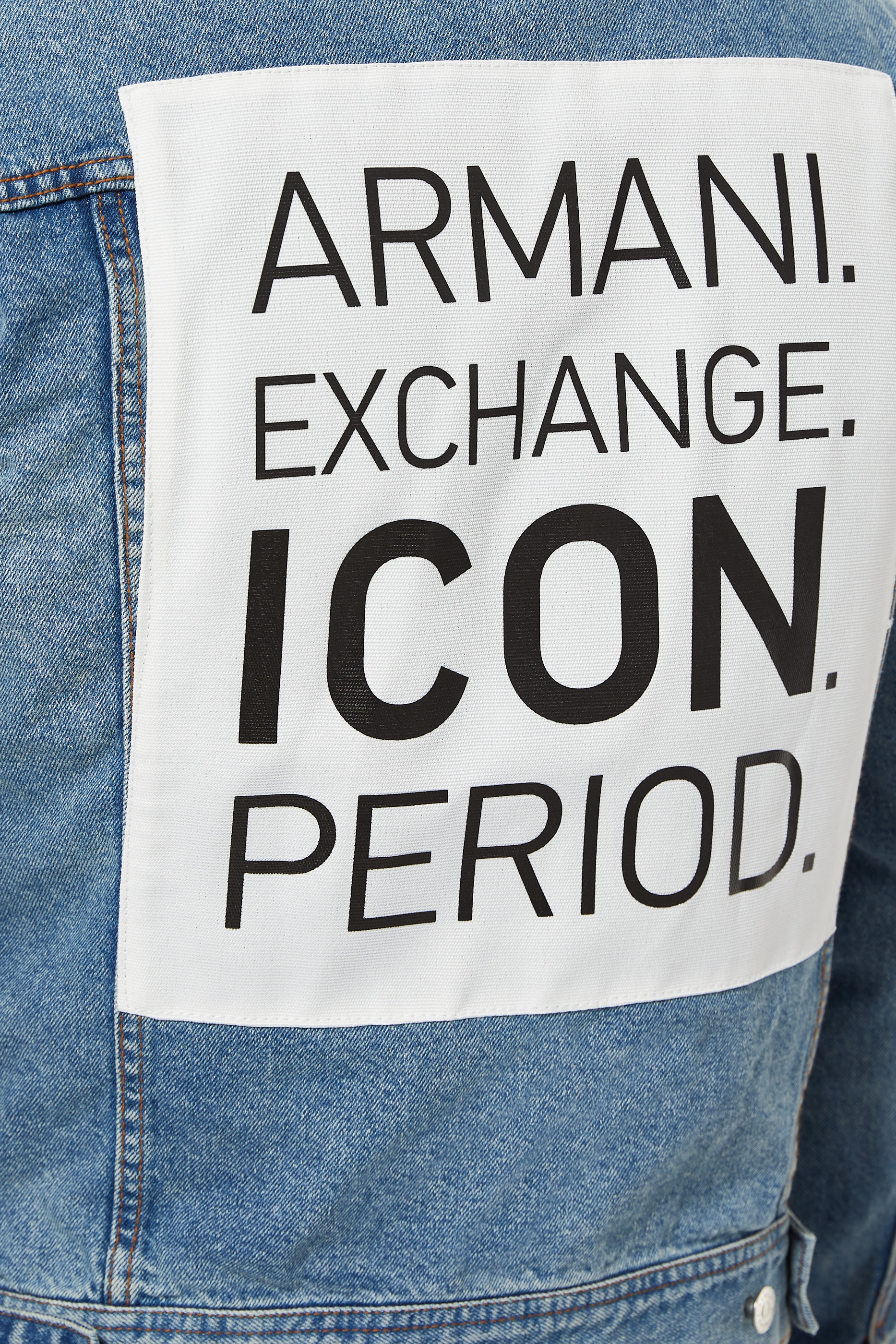 جاكيت دينم بطبعة كلمة Icon