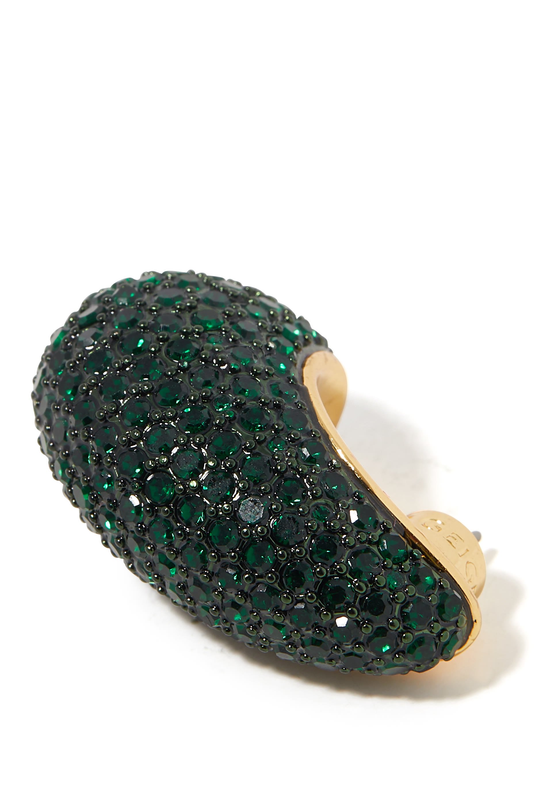 أقراط بتصميم منفوخ بأحجار بافيه