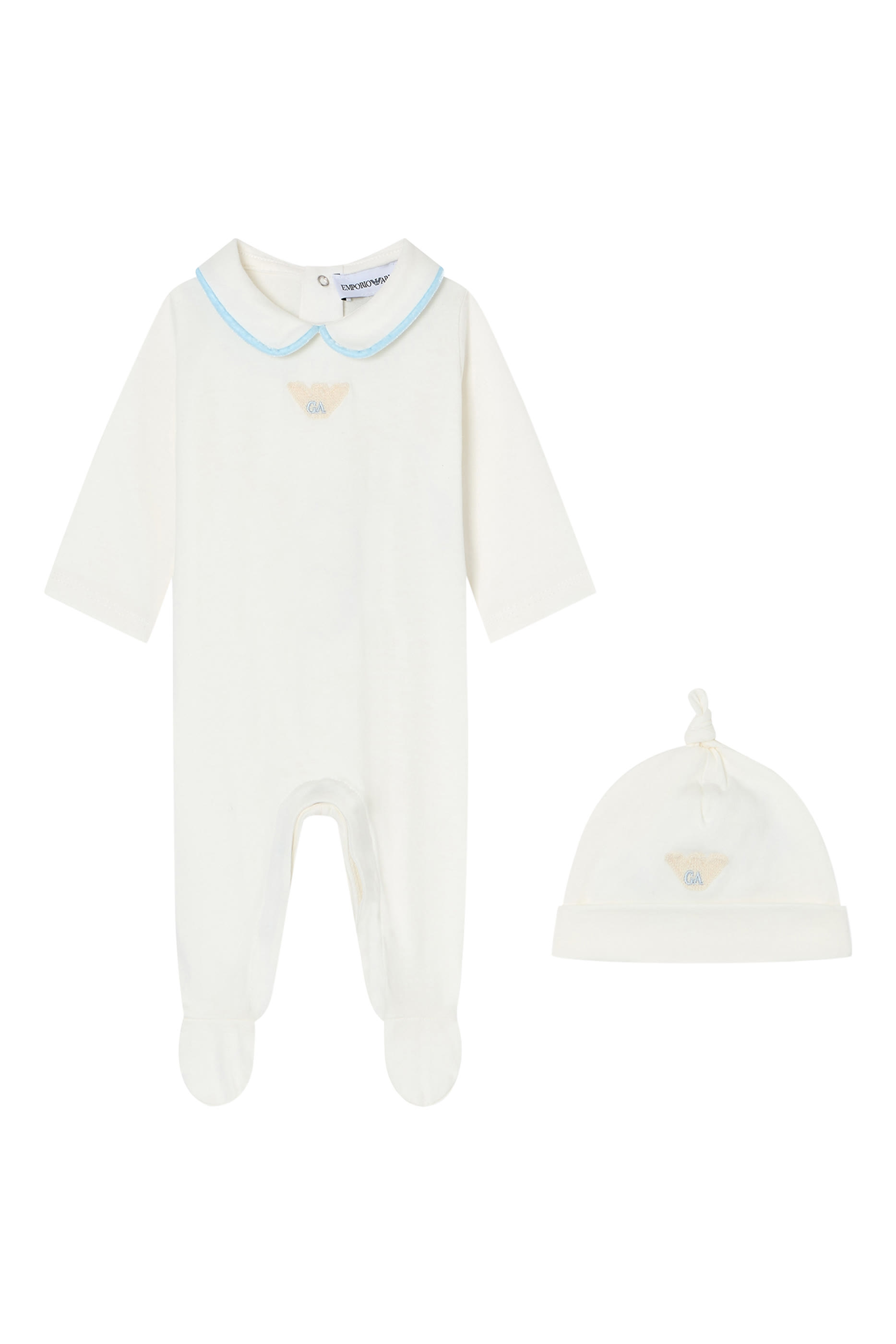 طقم لباس قطعة واحدة وقبعة بيني جيرسيه ممرسر للأطفال