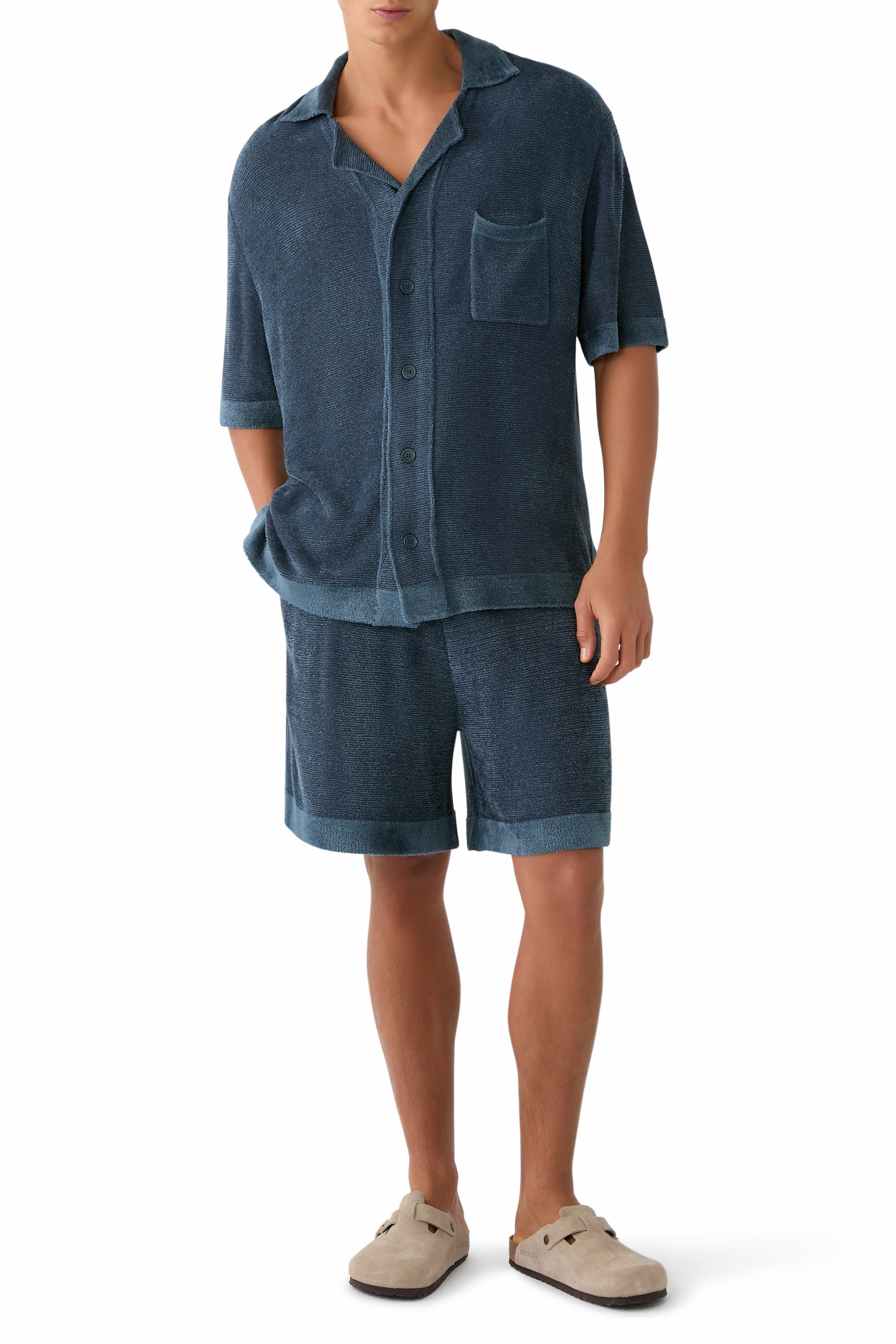 شورت وارين قماش تيري منسوج