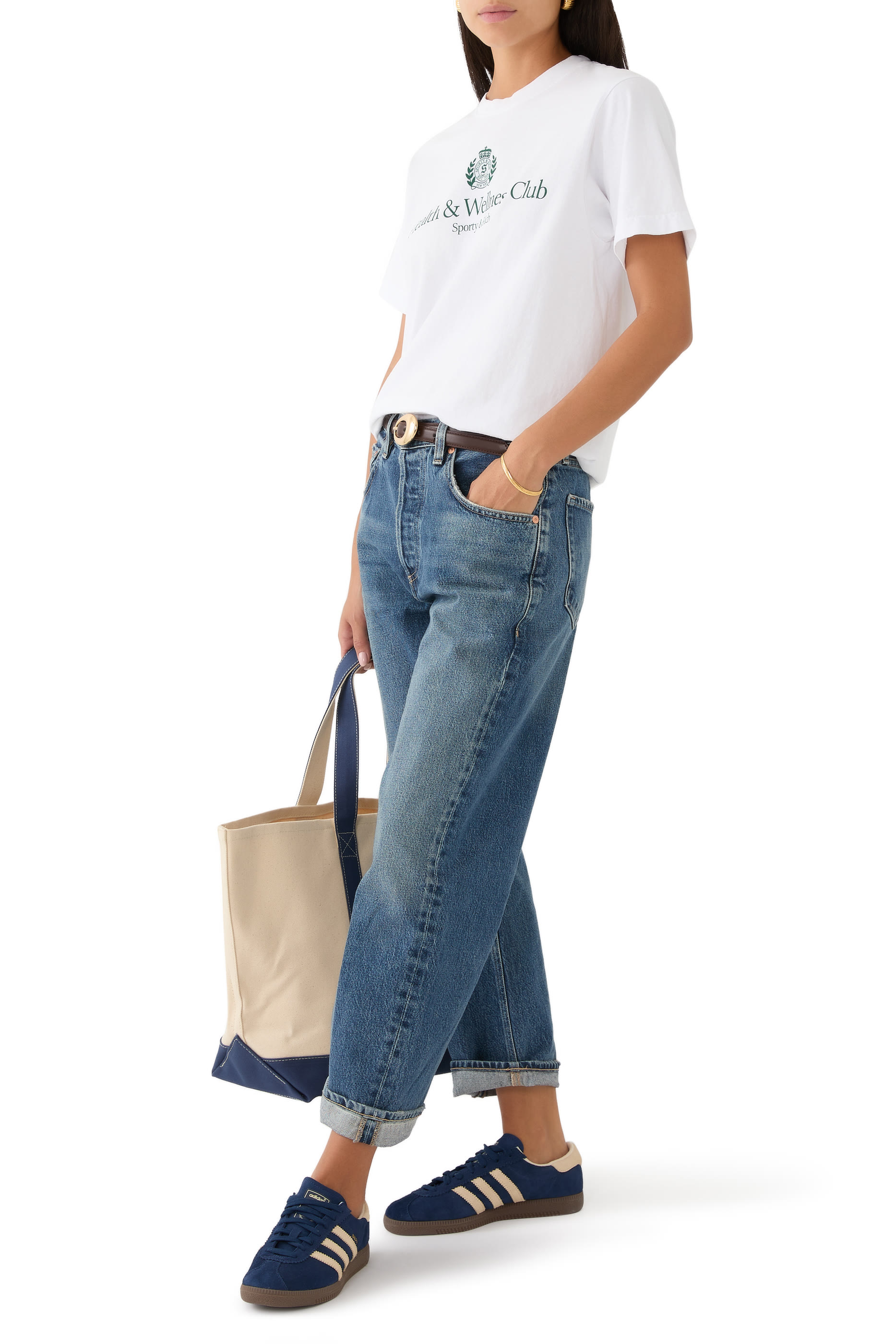 تيشيرت بنقشة شعار اتش اند دبليو