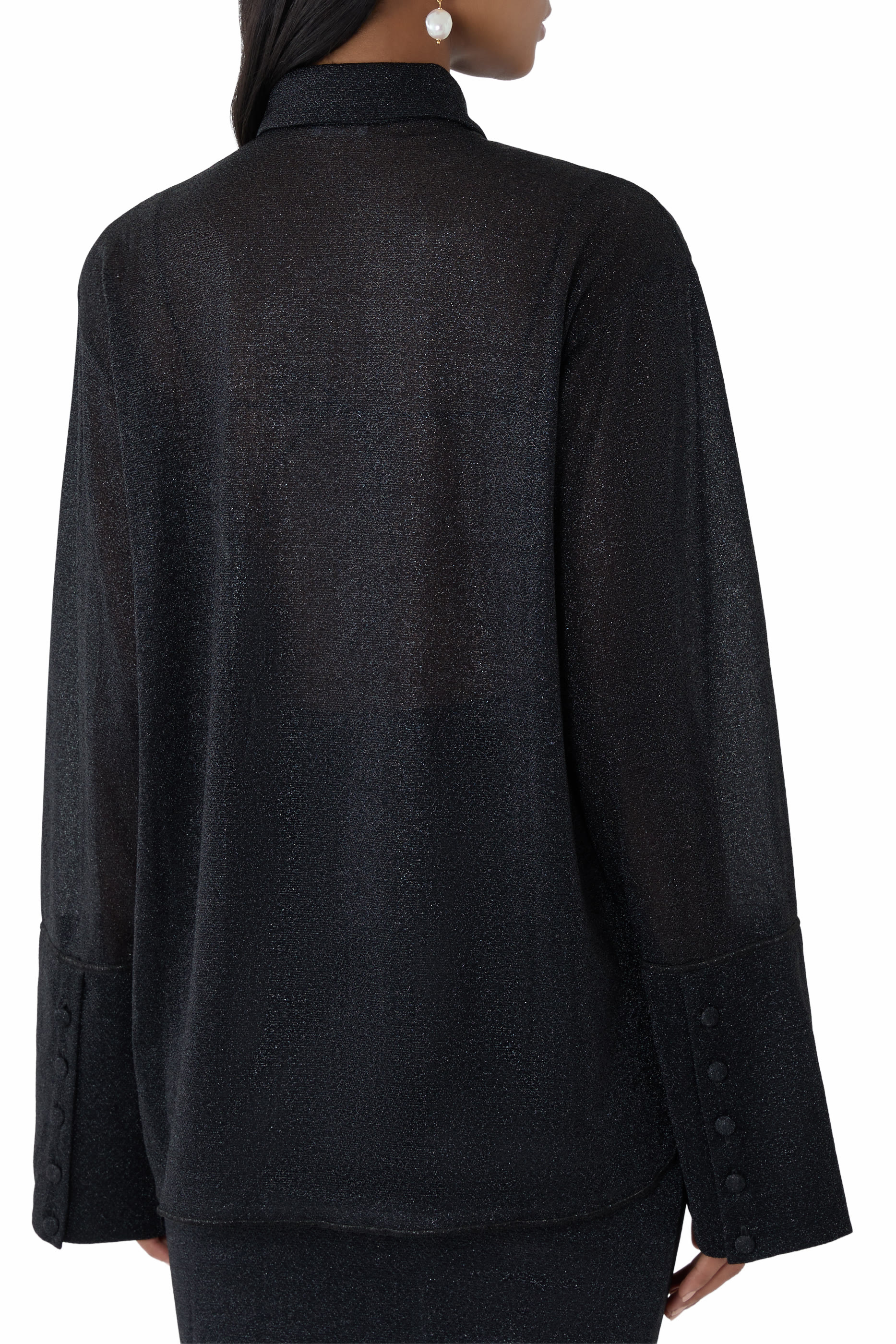 قميص لوميير لامع بأكمام