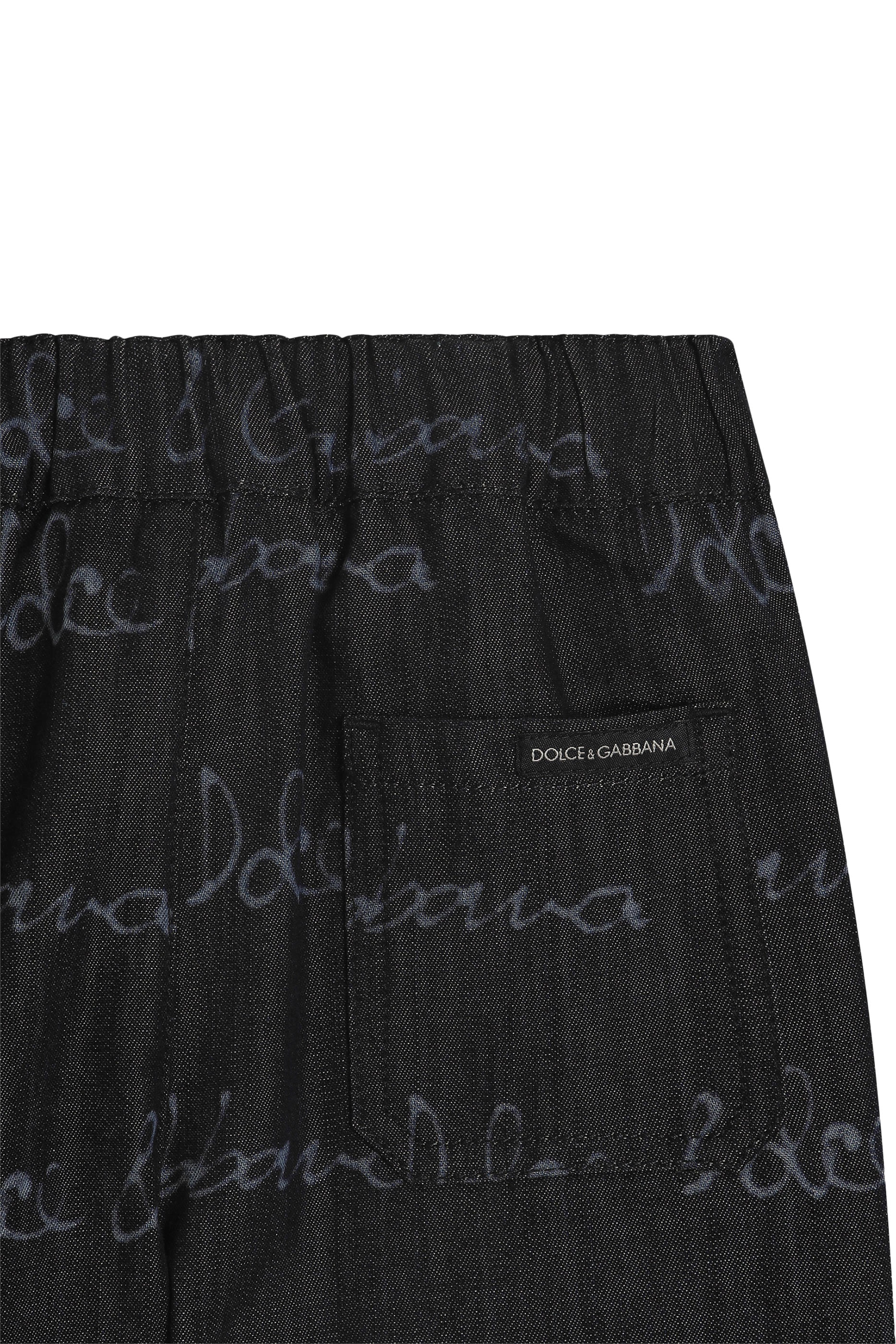 شورت بطبعات شعار الماركة بالكامل للأطفال