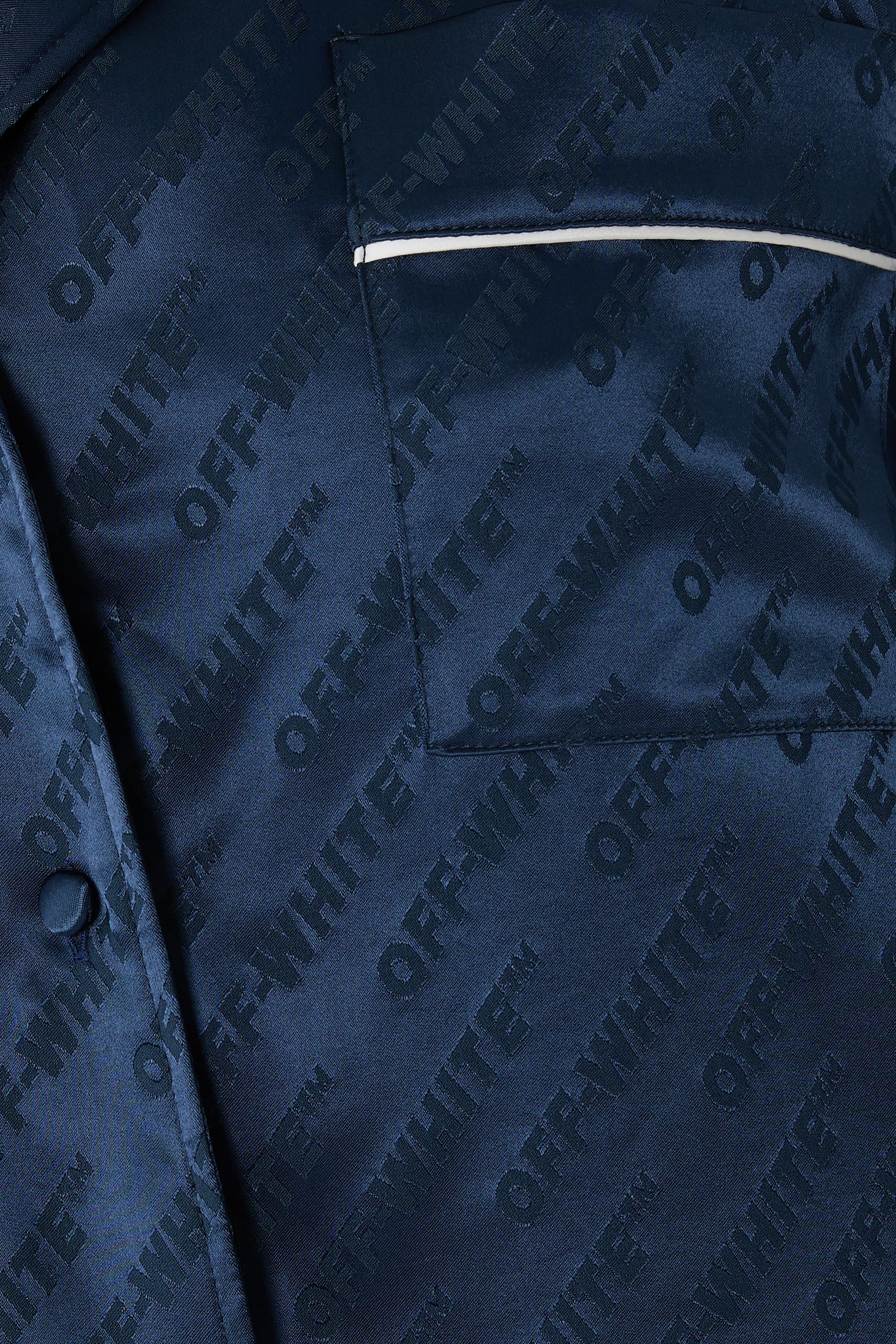 قميص بيجامة جاكار ساتان