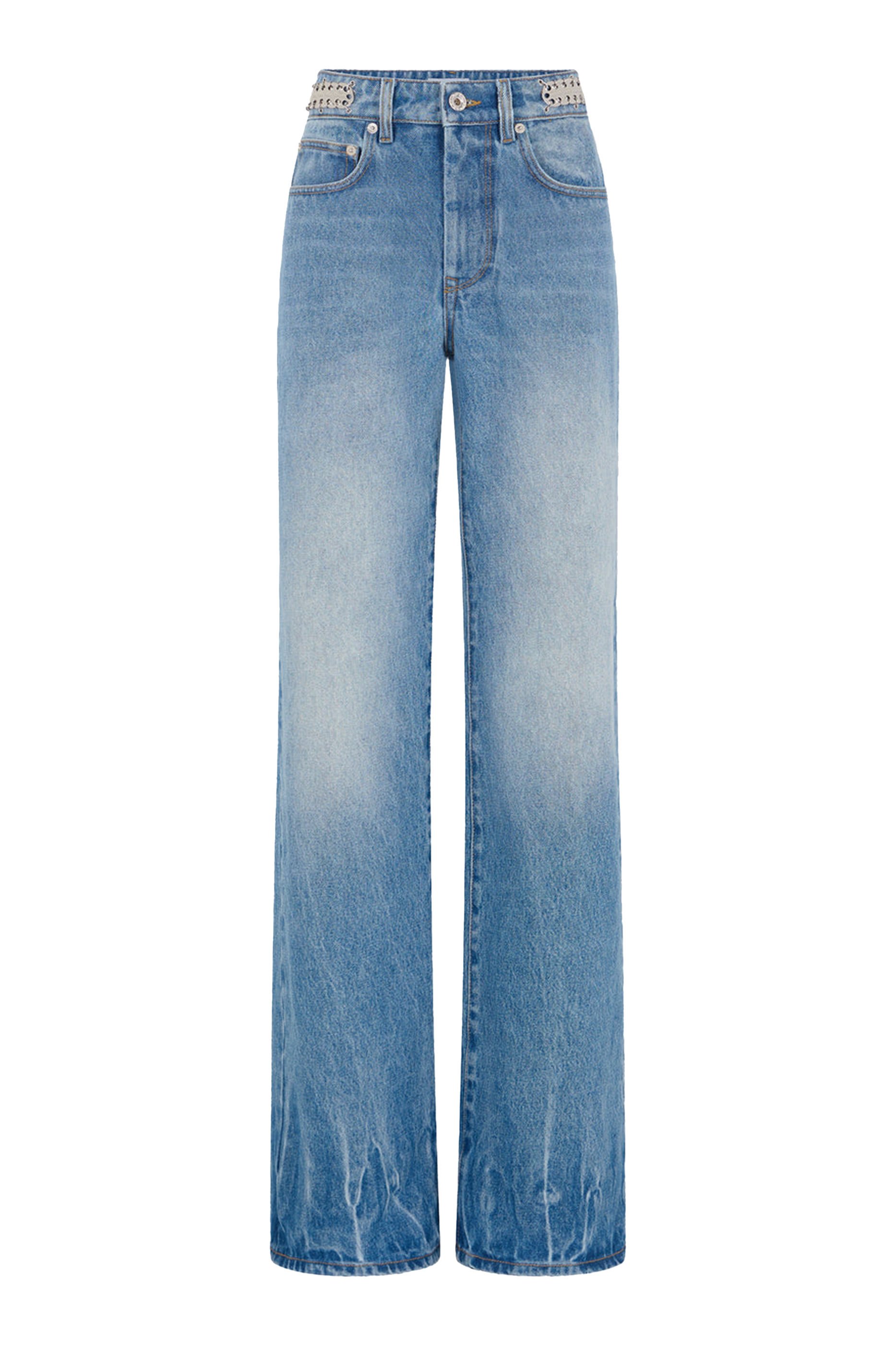 بنطال جينز بخصر مرتفع