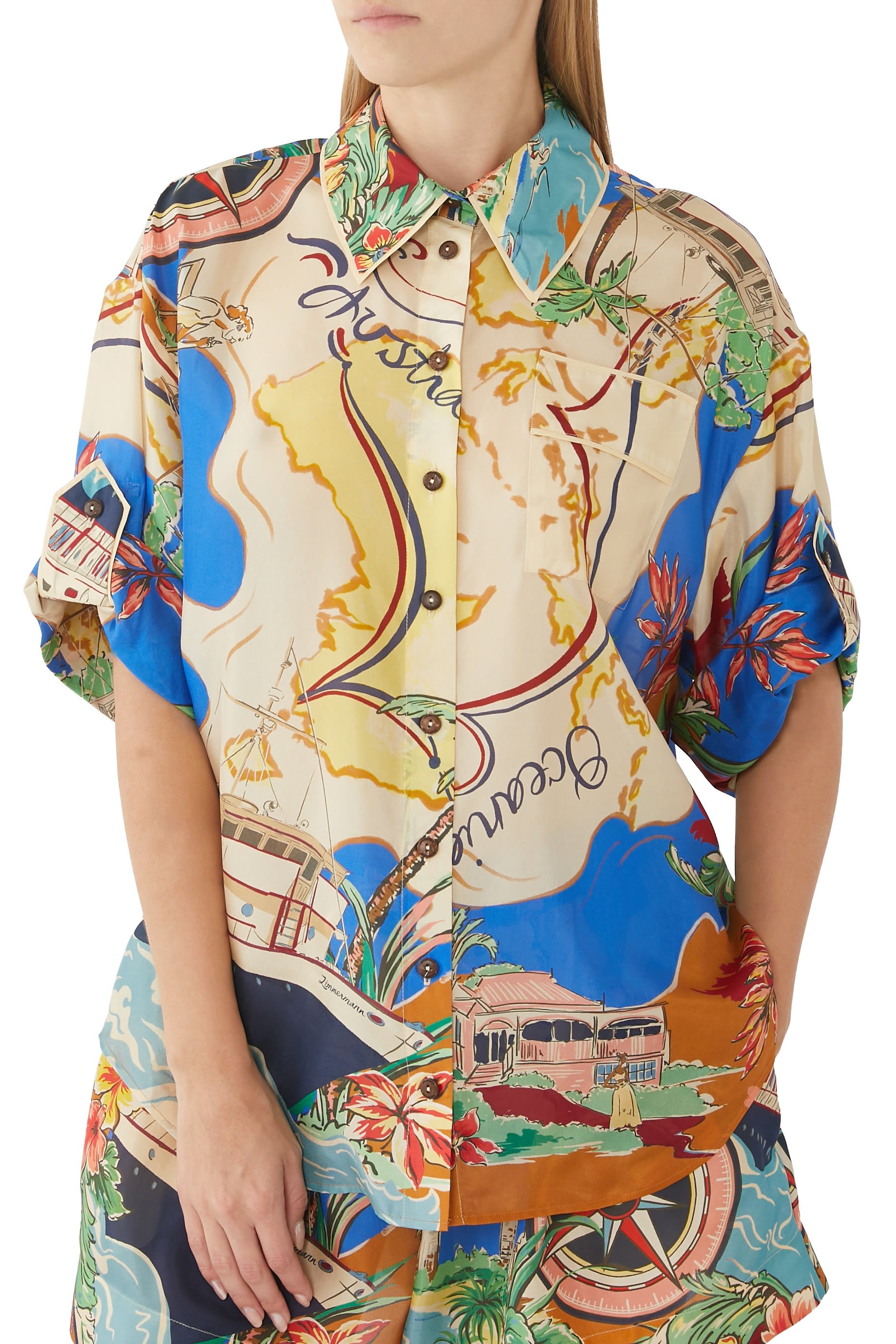 قميص الايت بأكمام قصيرة