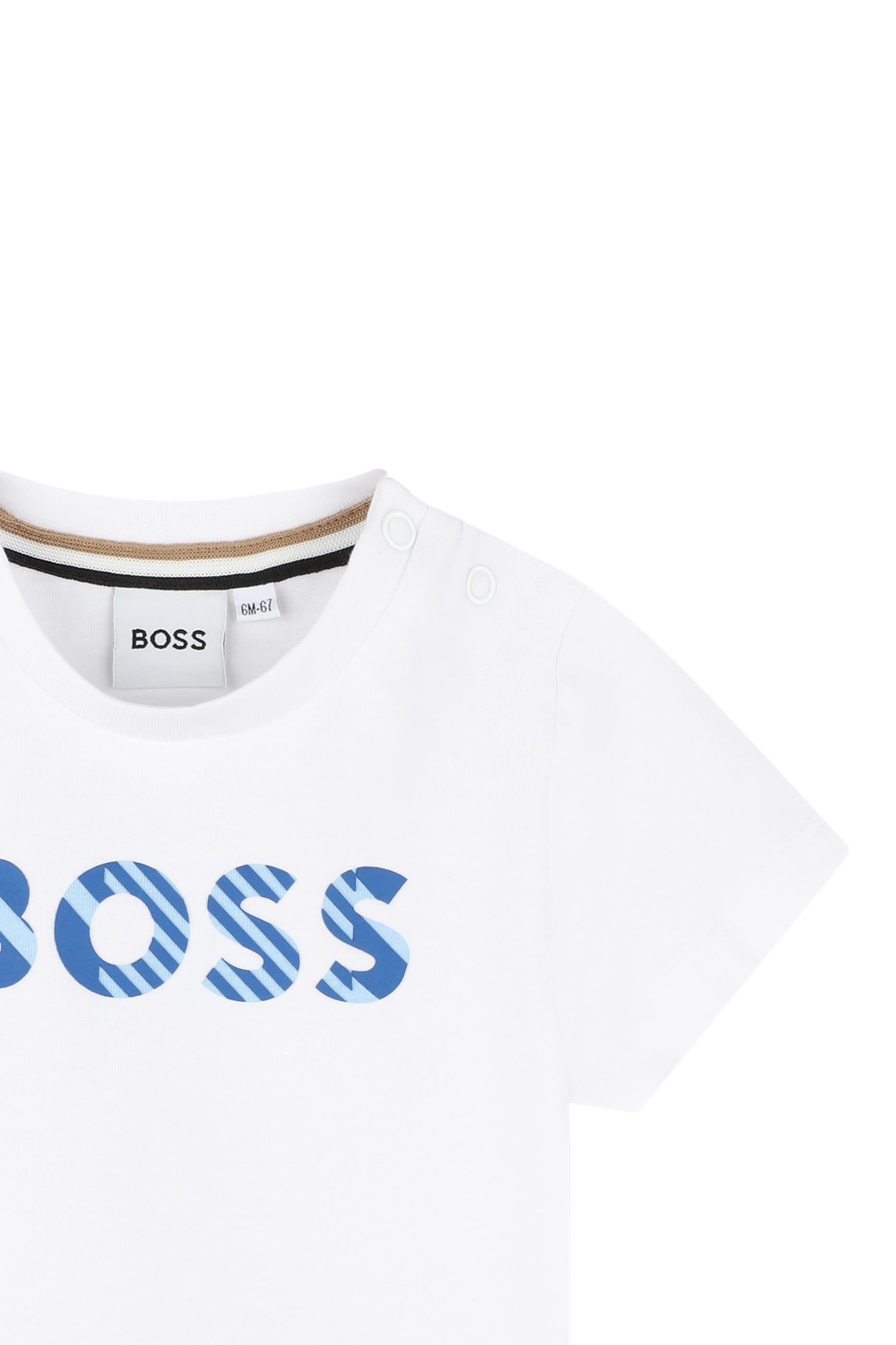 تيشيرت بشعار الماركة للأطفال