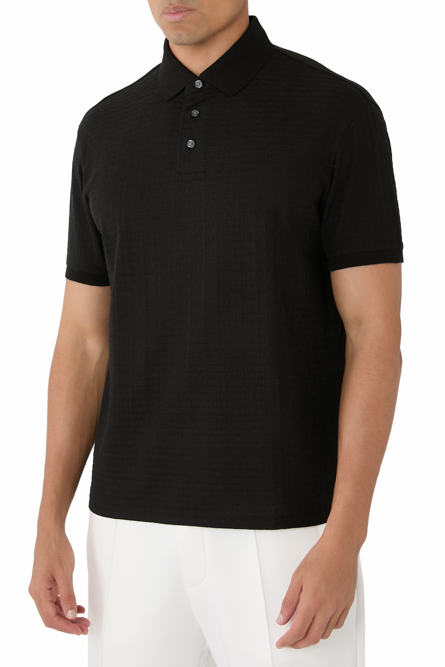 قميص بولو بشعار الماركة صغير