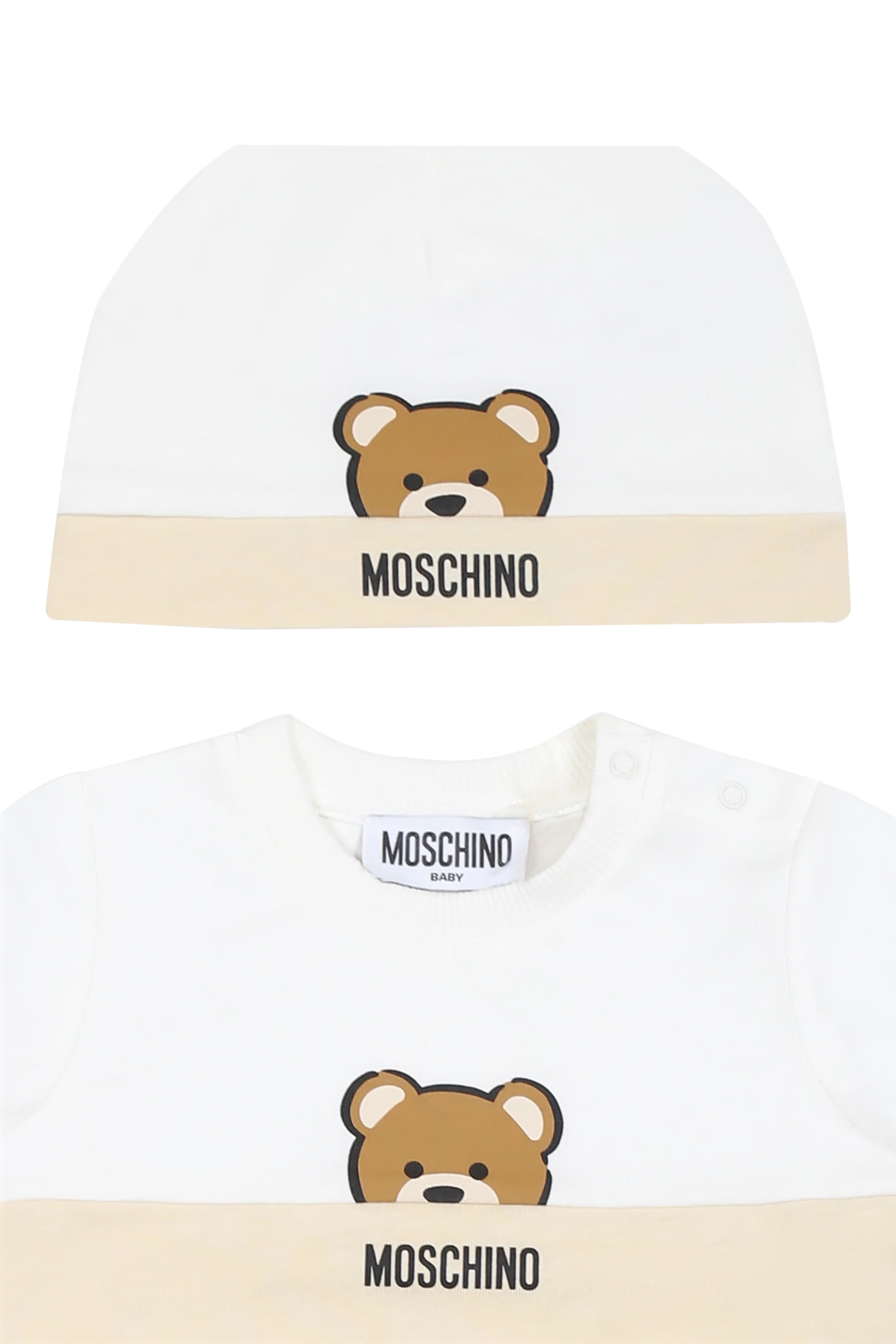 طقم أفرول وقبعة قطن للأطفال