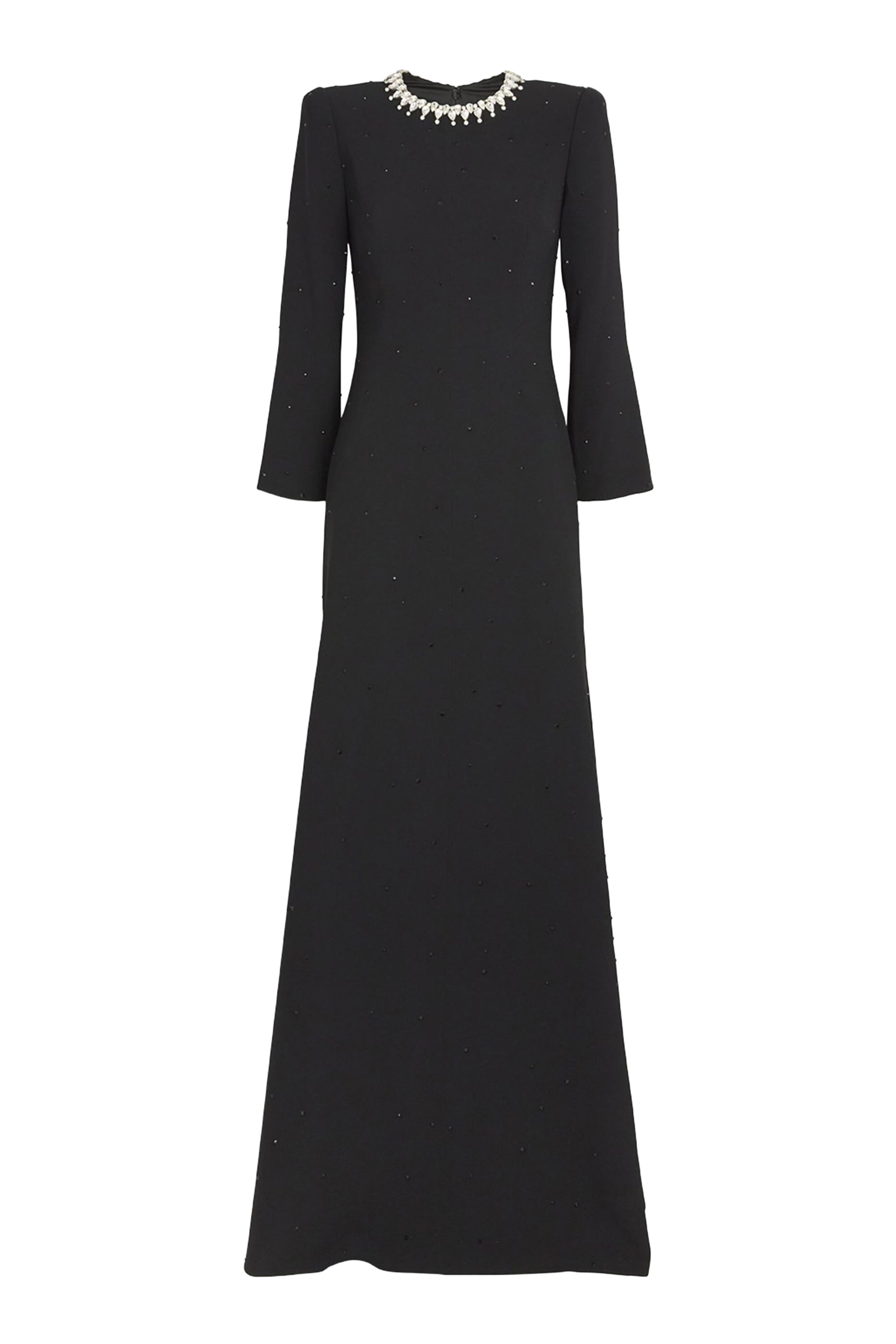 فستان سهرة مارس مرصع بالكريستال