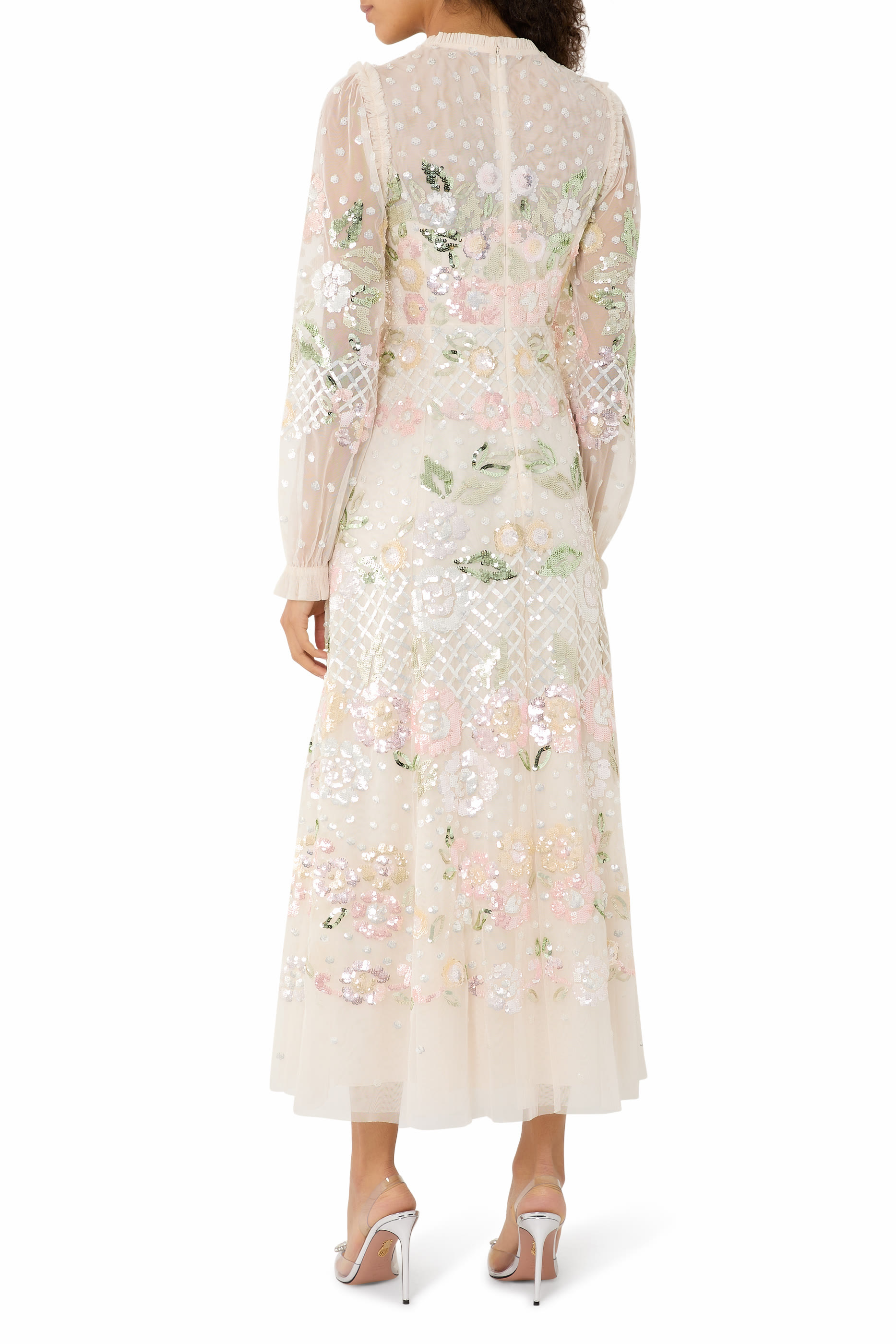 فستان سهرة روزالي بطول الكاحل