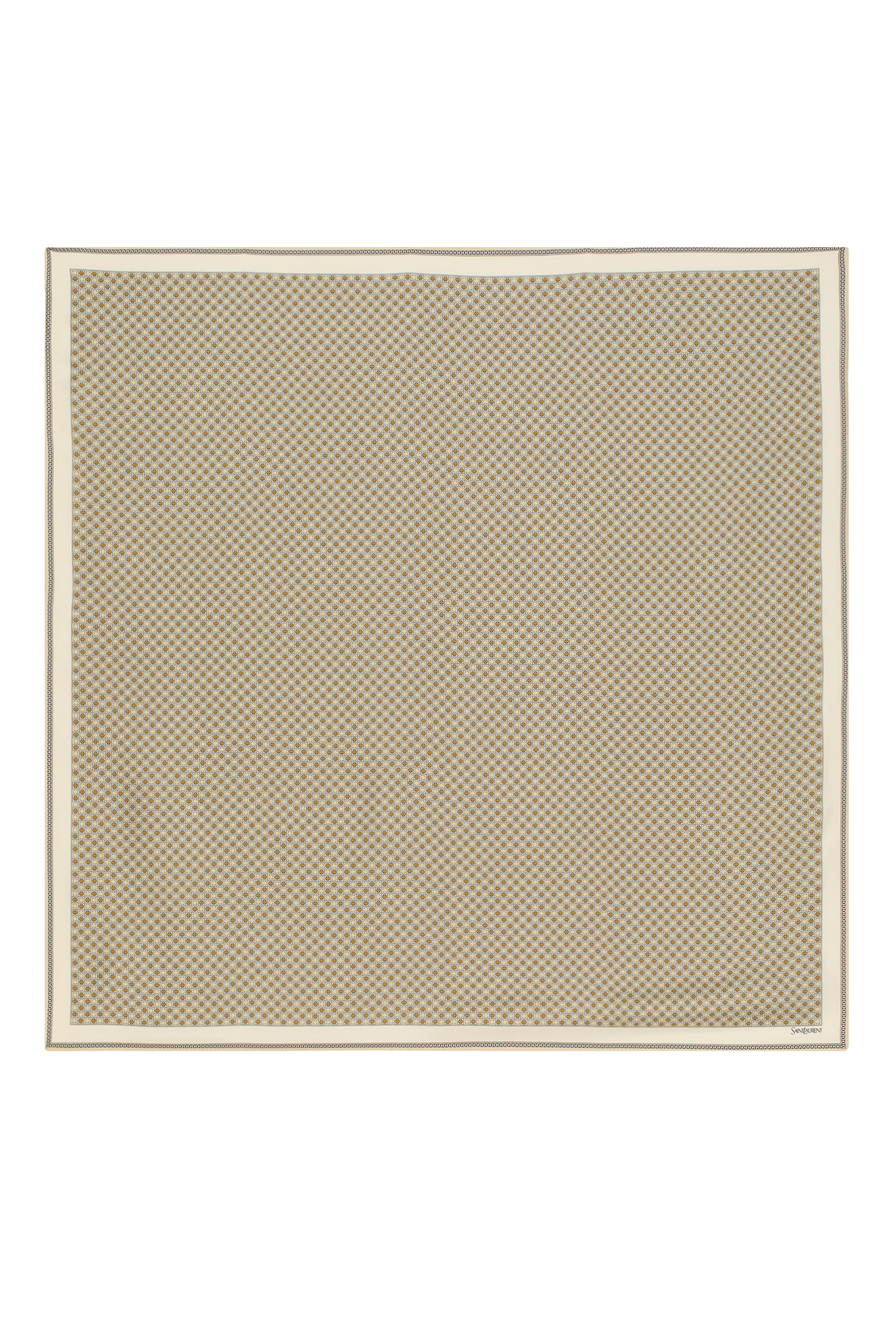 وشاح مربع مزين بنقشة هندسية