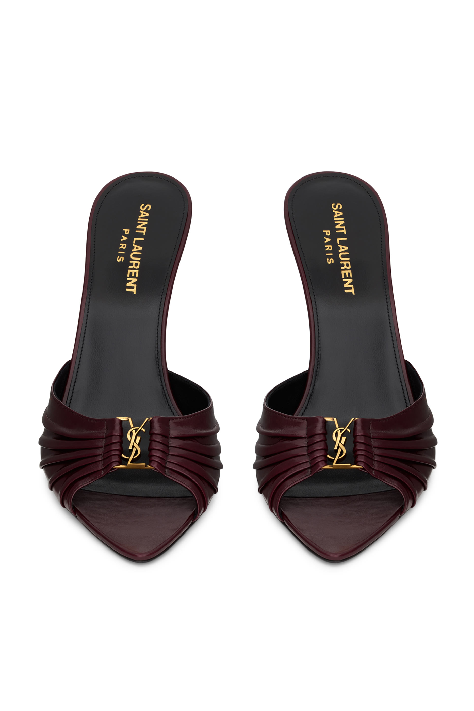 حذاء بابلون 90 مفتوح من الخلف جلد ناعم