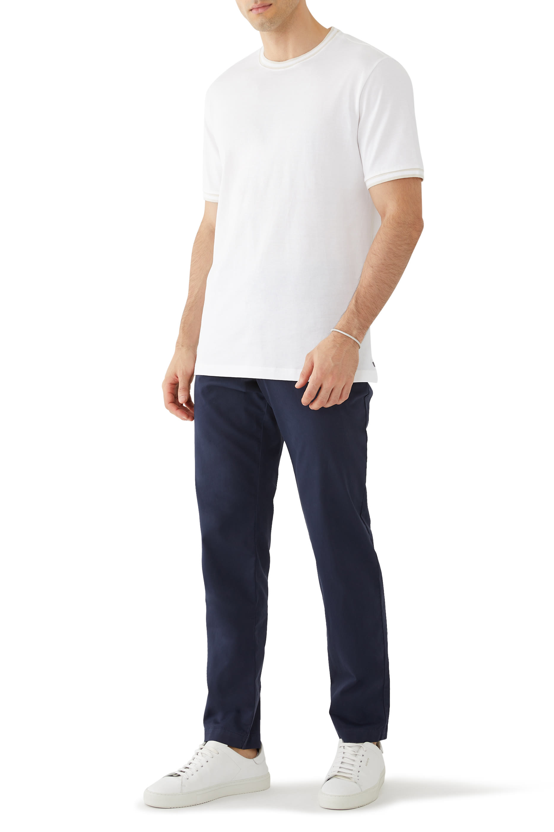 تيشيرت بأكمام قصيرة قطن