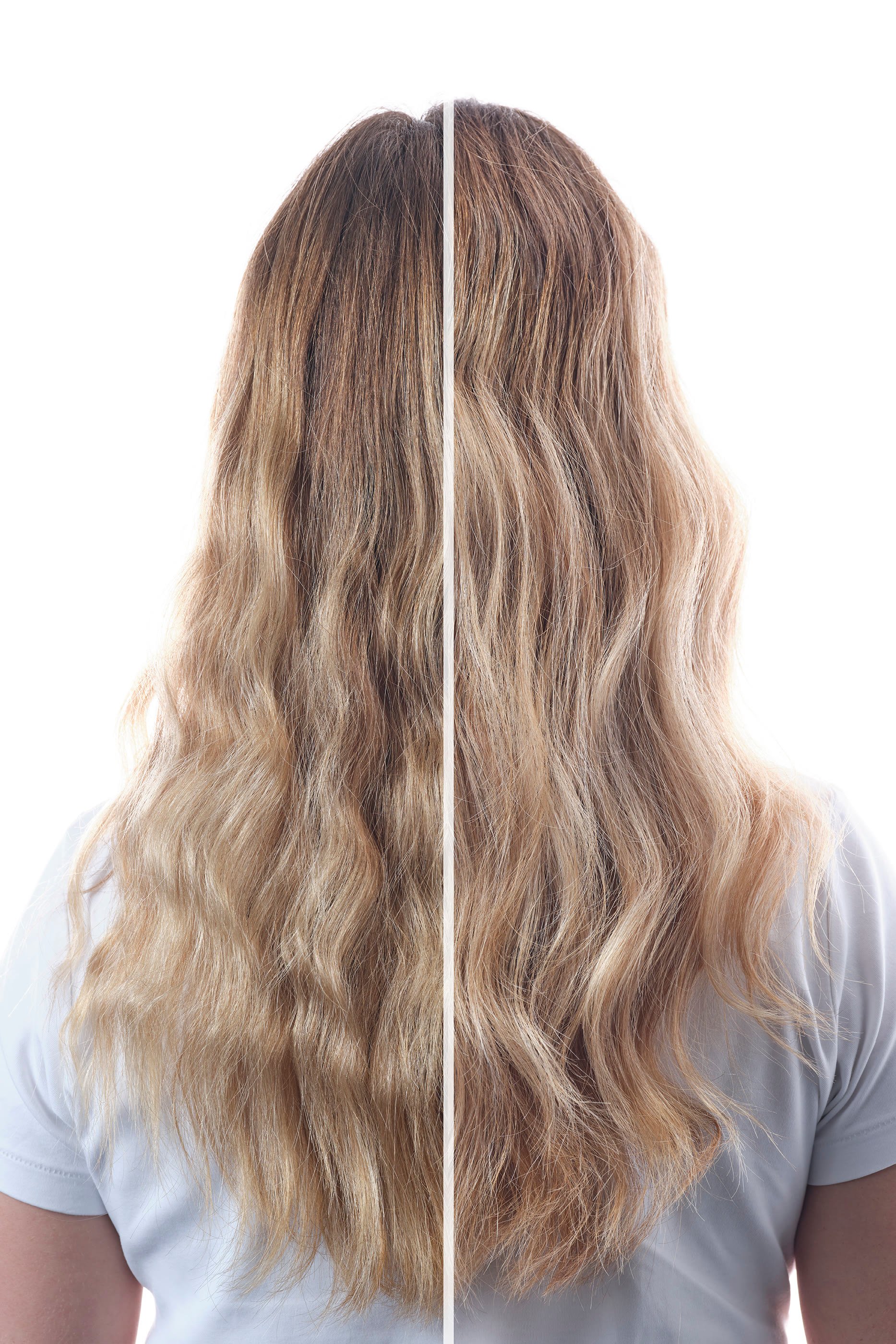 قناع لتعزيز والعناية بالشعر الأشقر والأبيض والرمادي