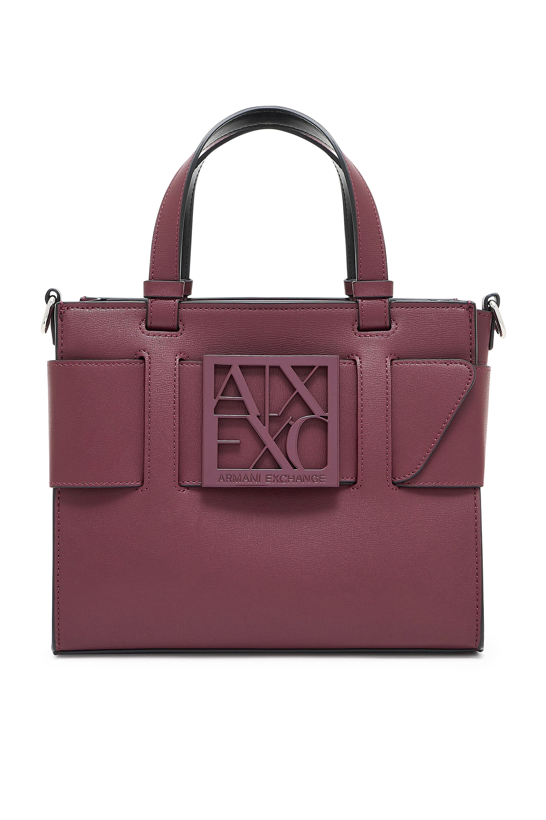 حقيبة يد بحلية شعار الماركة