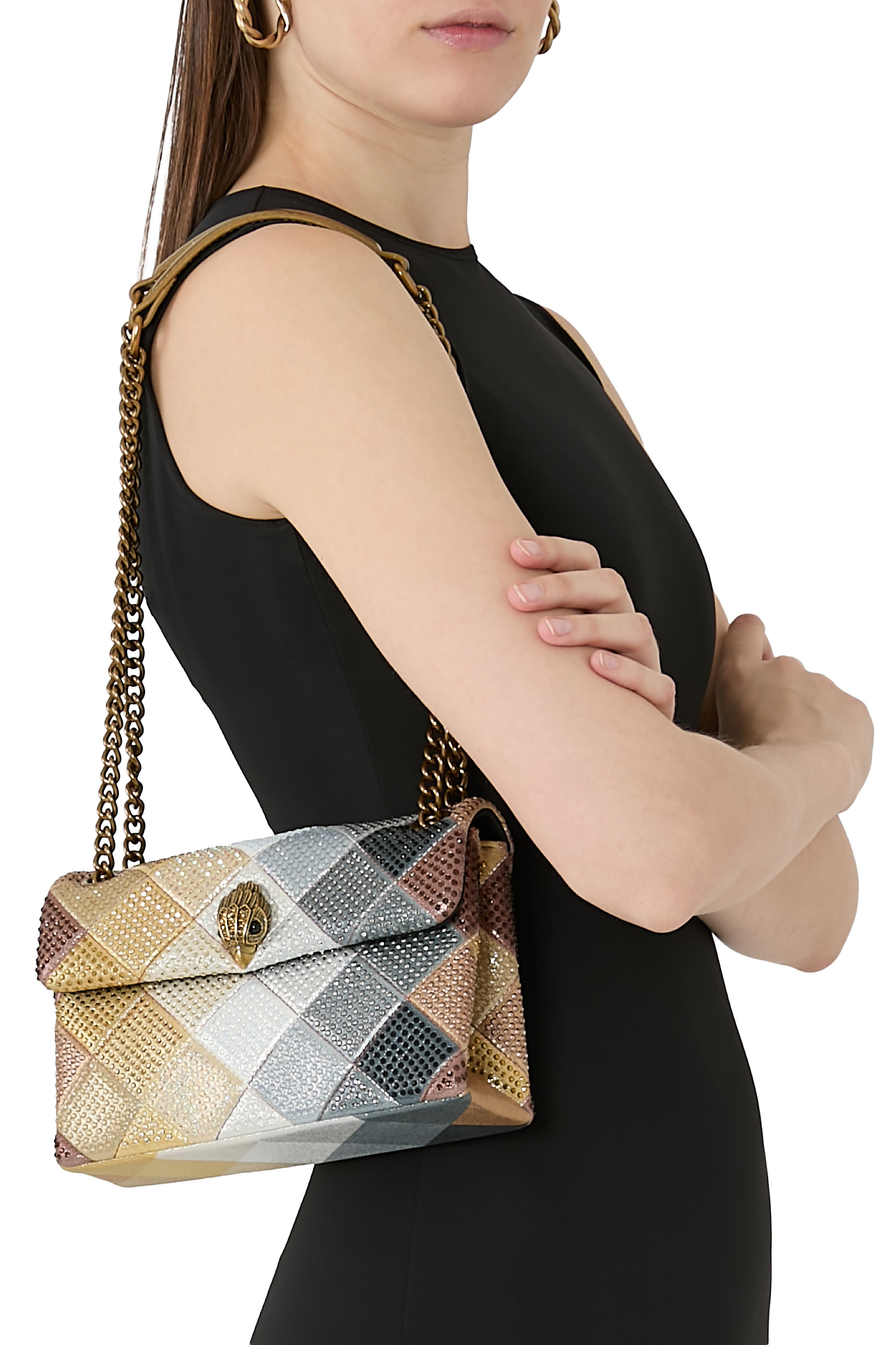 حقيبة كتف كنسنغتون متوسطة قماش