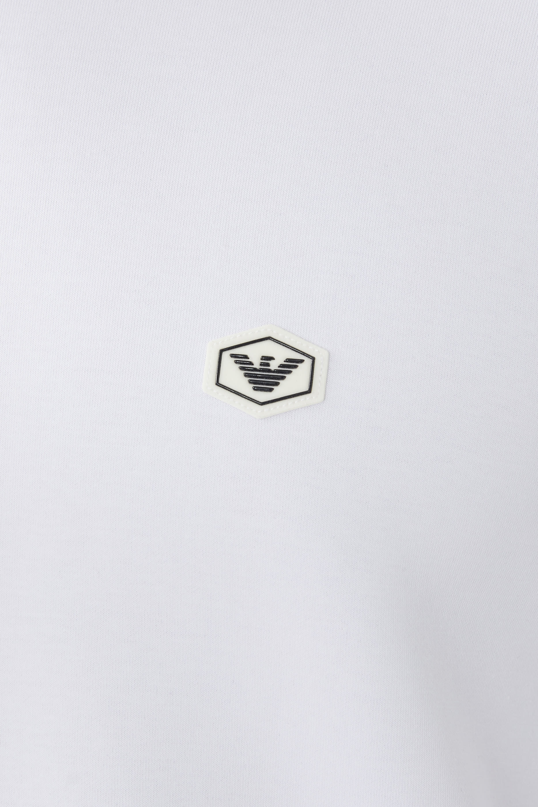 سويت شيرت بغطاء رأس ورقعة شعار الماركة بحجم صغير