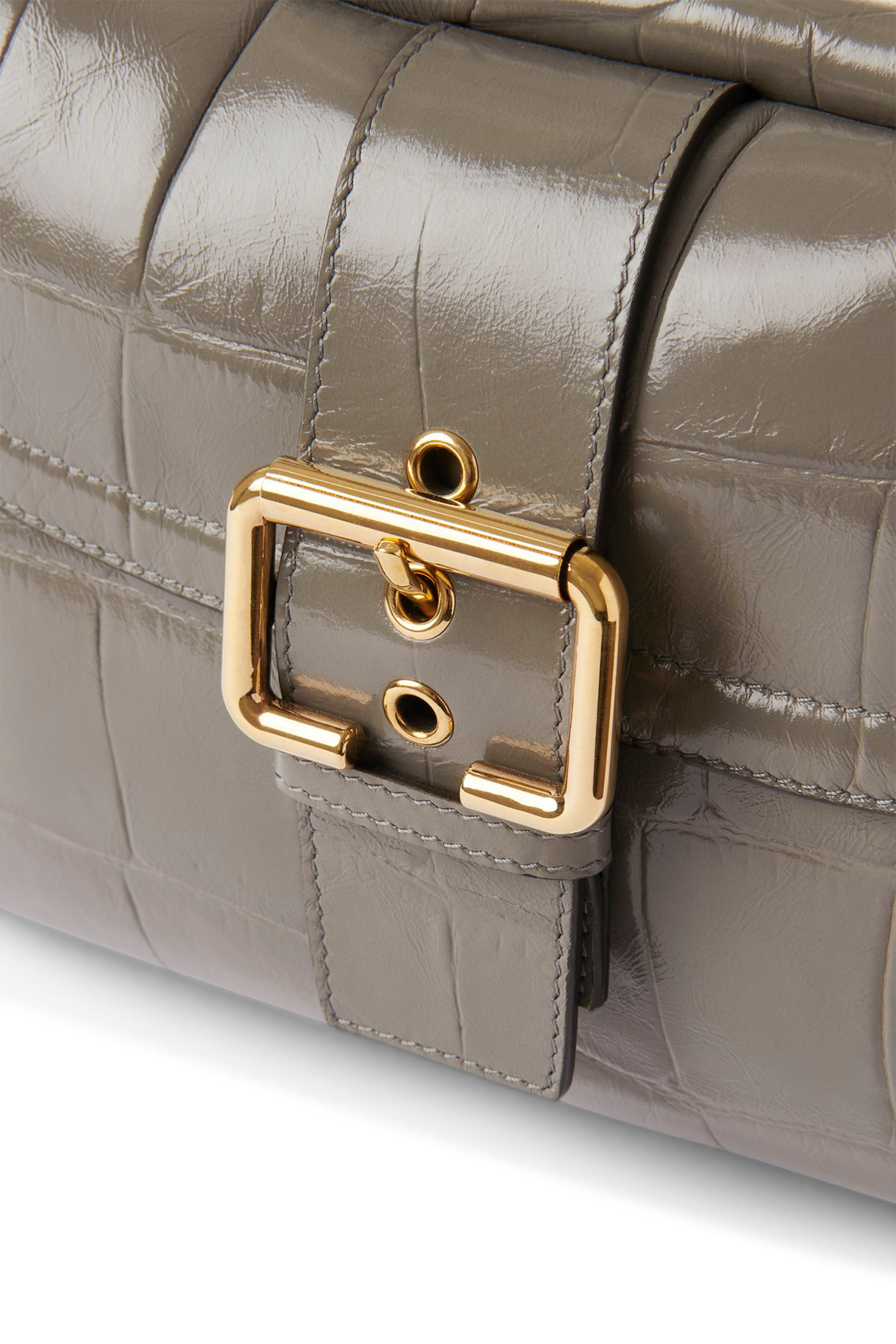 حقيبة كاميرا بنقشة جلد التمساح