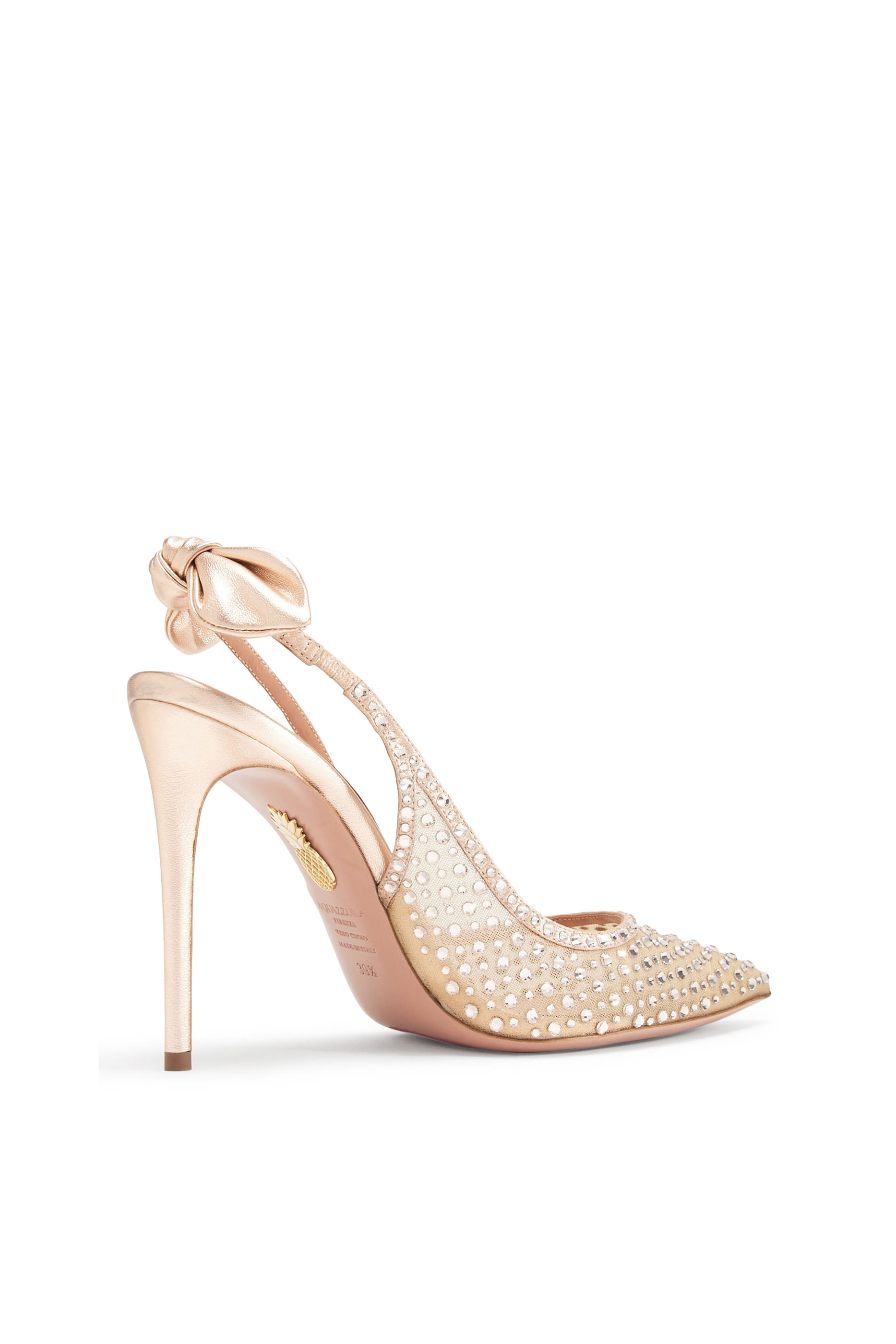 حذاء كلاسيك 105 تول مرصع بالكريستال بعقدة