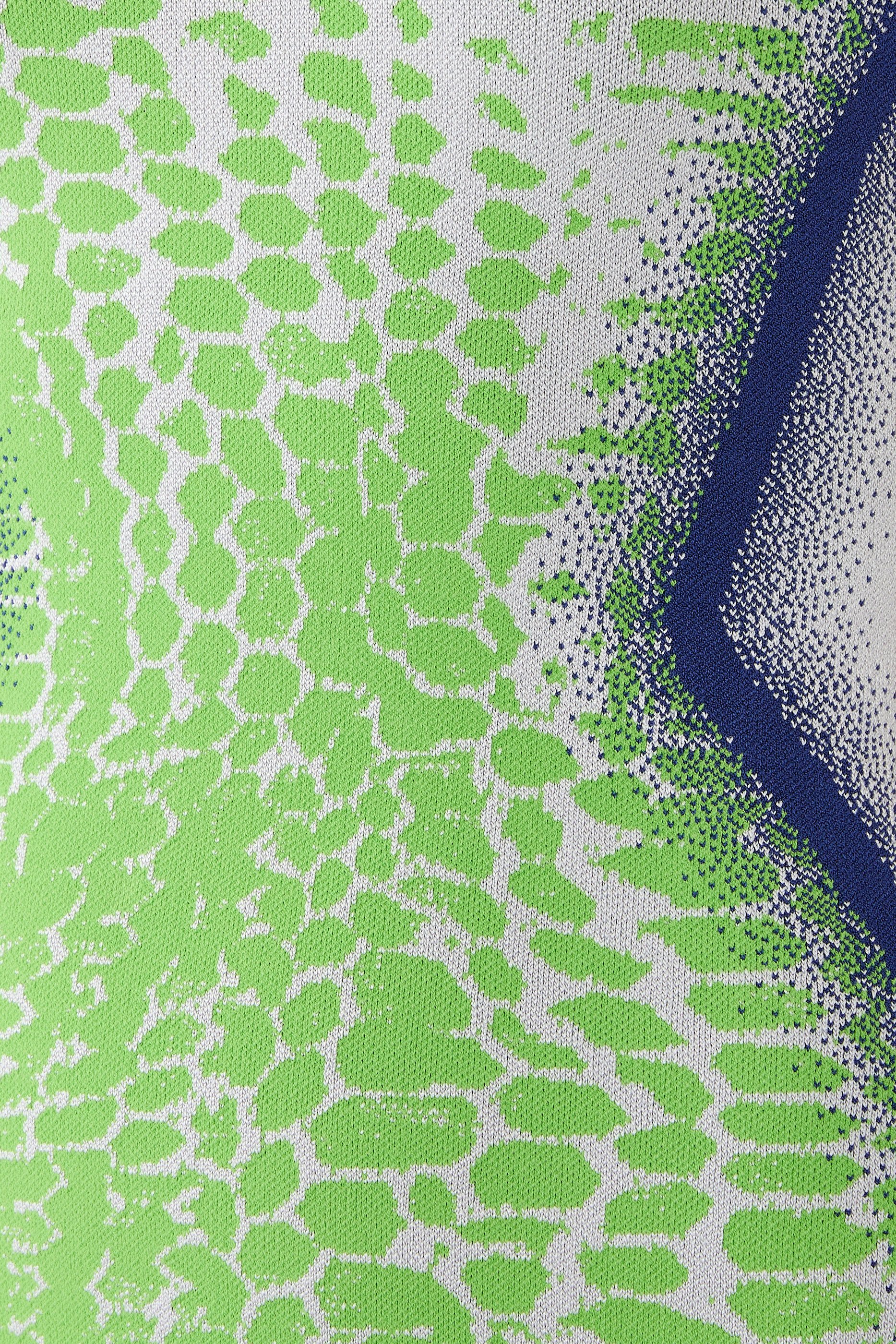 فستان بروكلين مموج بتصميم غير متماثل