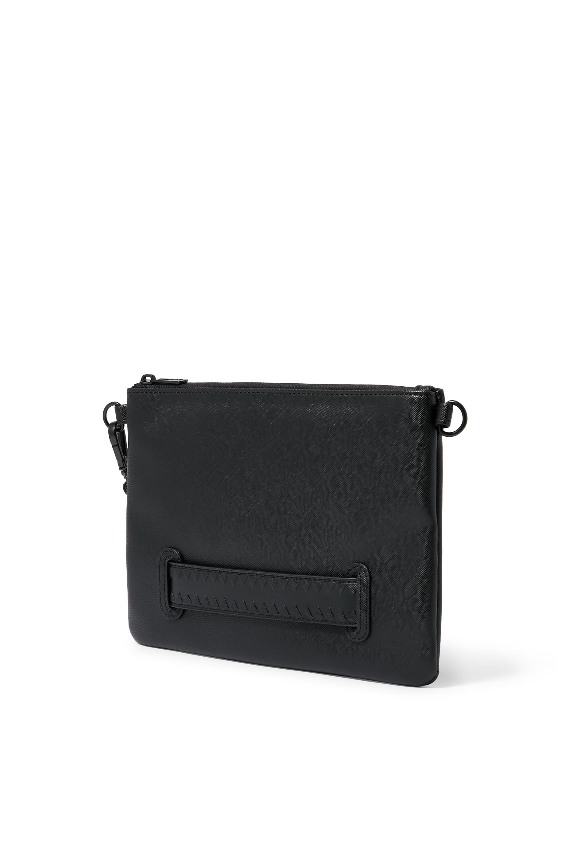 كلاتش بتصميم كروس بطبعة فم القرش خامة خفيفة منسوجة للأطفال