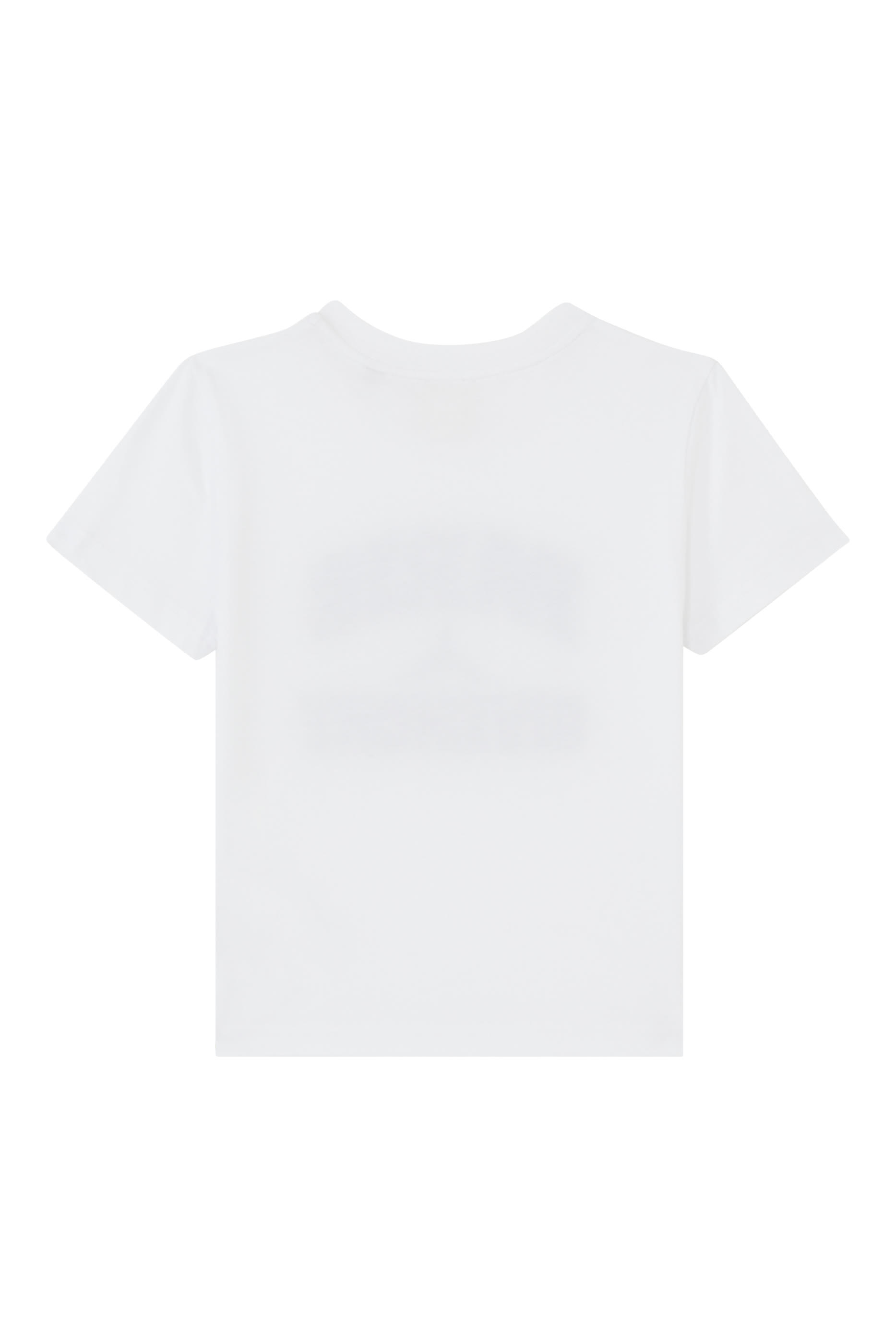 تيشيرت قطن بشعار الماركة للأطفال