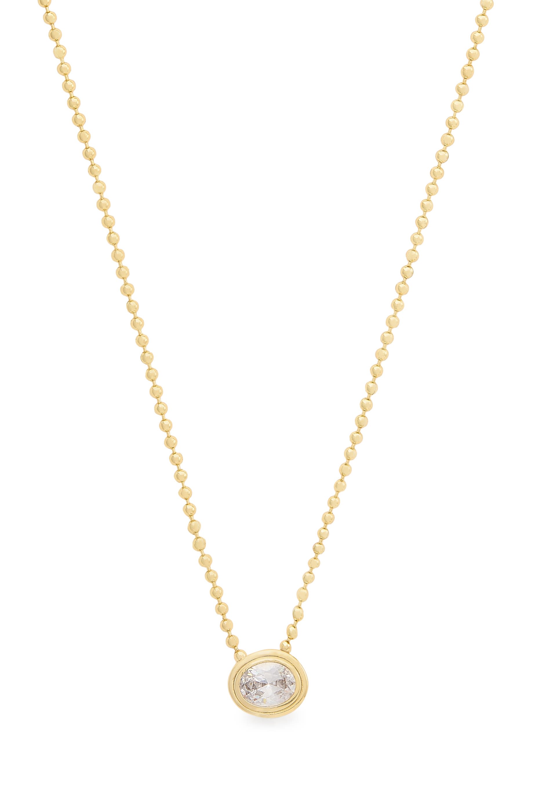 قلادة بدلاية مرصعة بأحجار زركونيا مكعبة