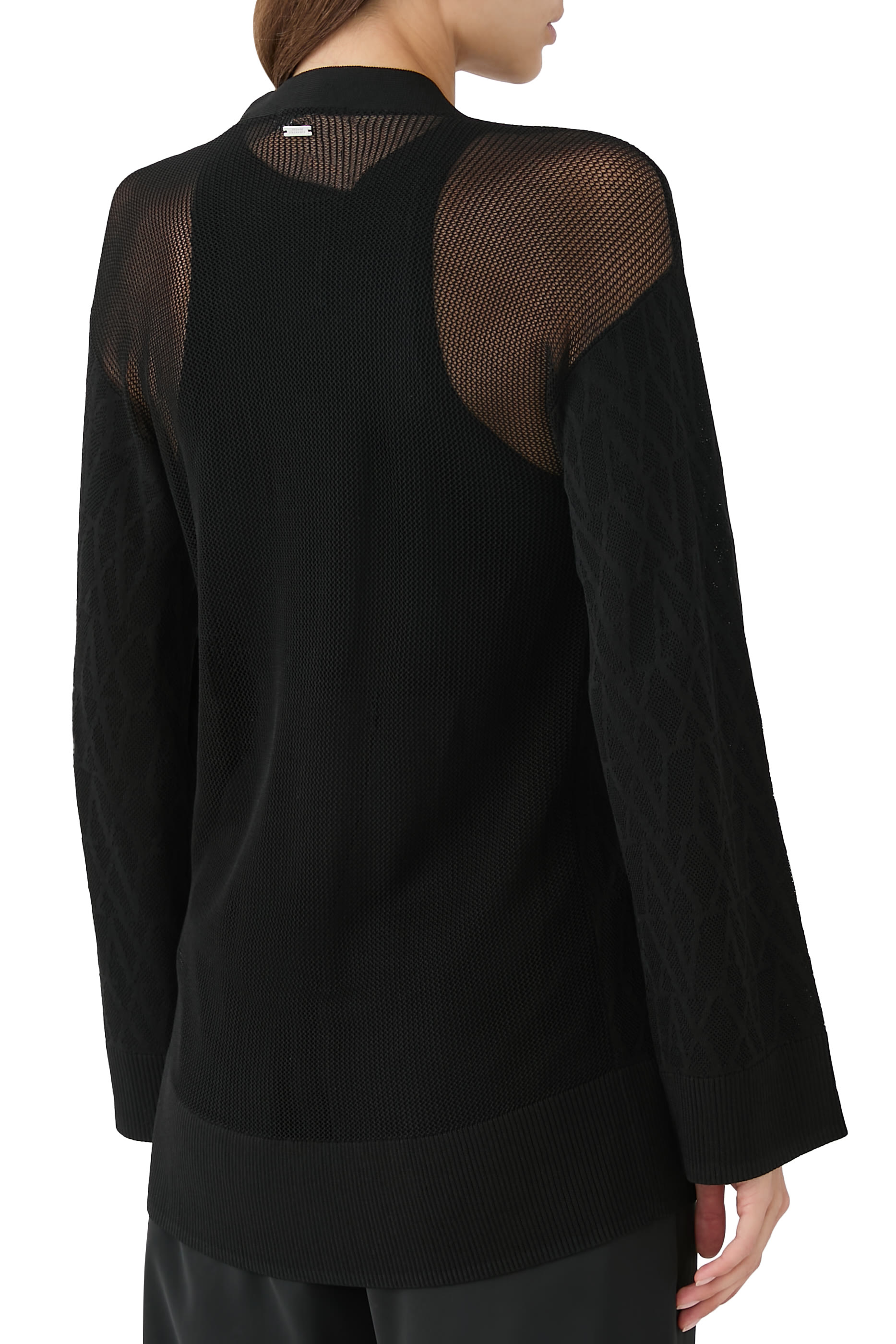 كارديغان مزين بشعار الماركة بالكامل