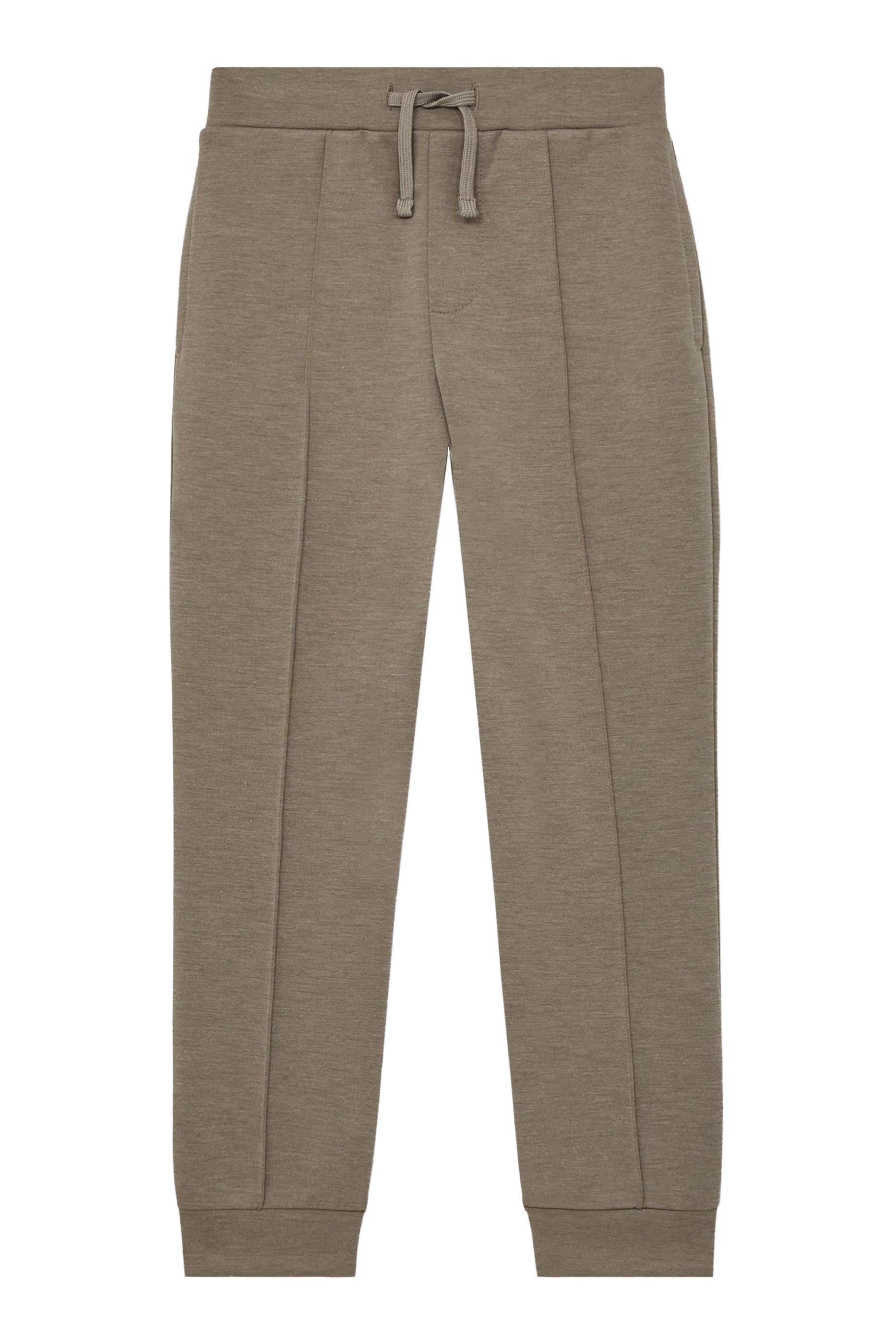 بنطال رياضي برباط تضييق نسيج متشابك للأطفال