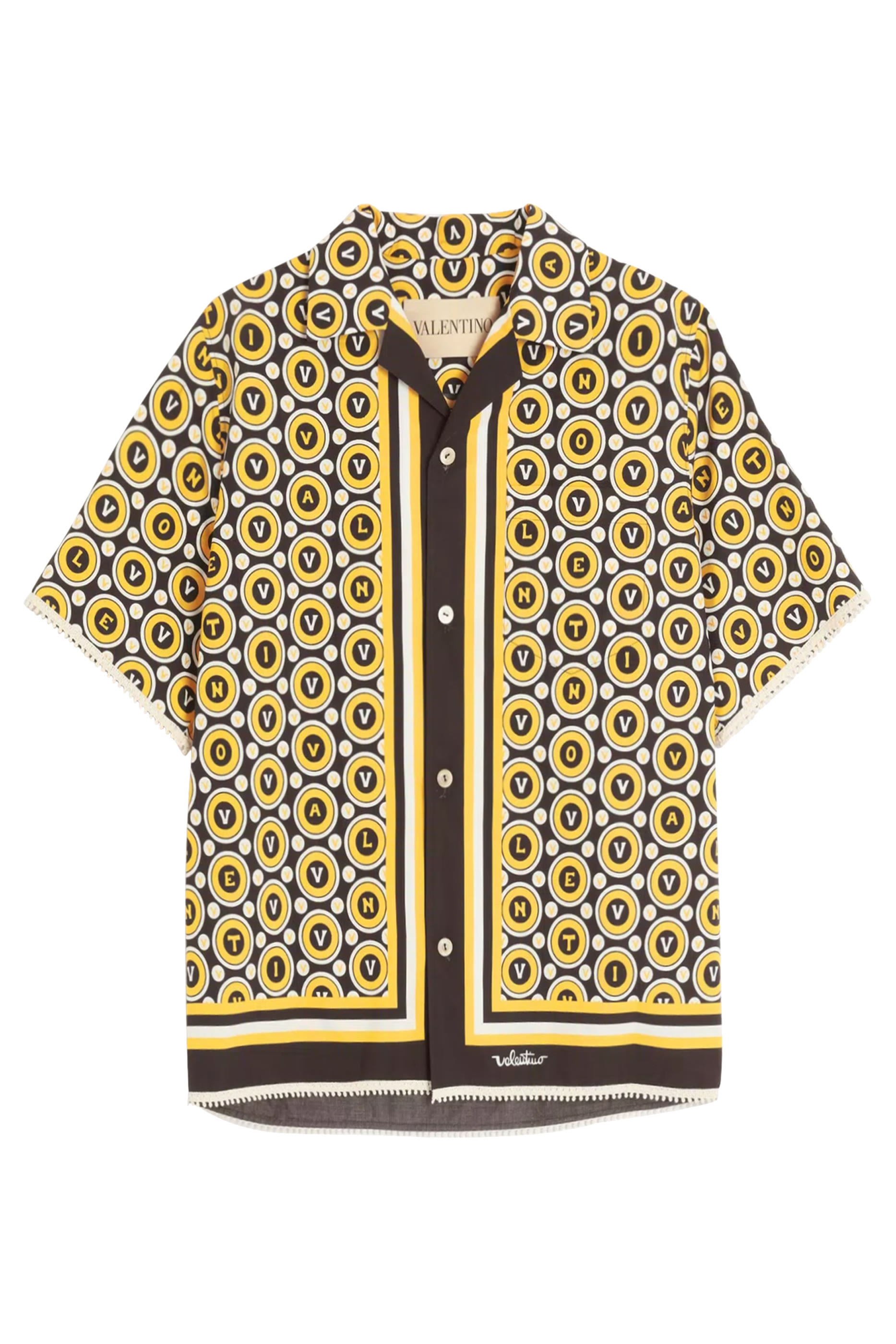 قميص بولينغ قطن بوبلين