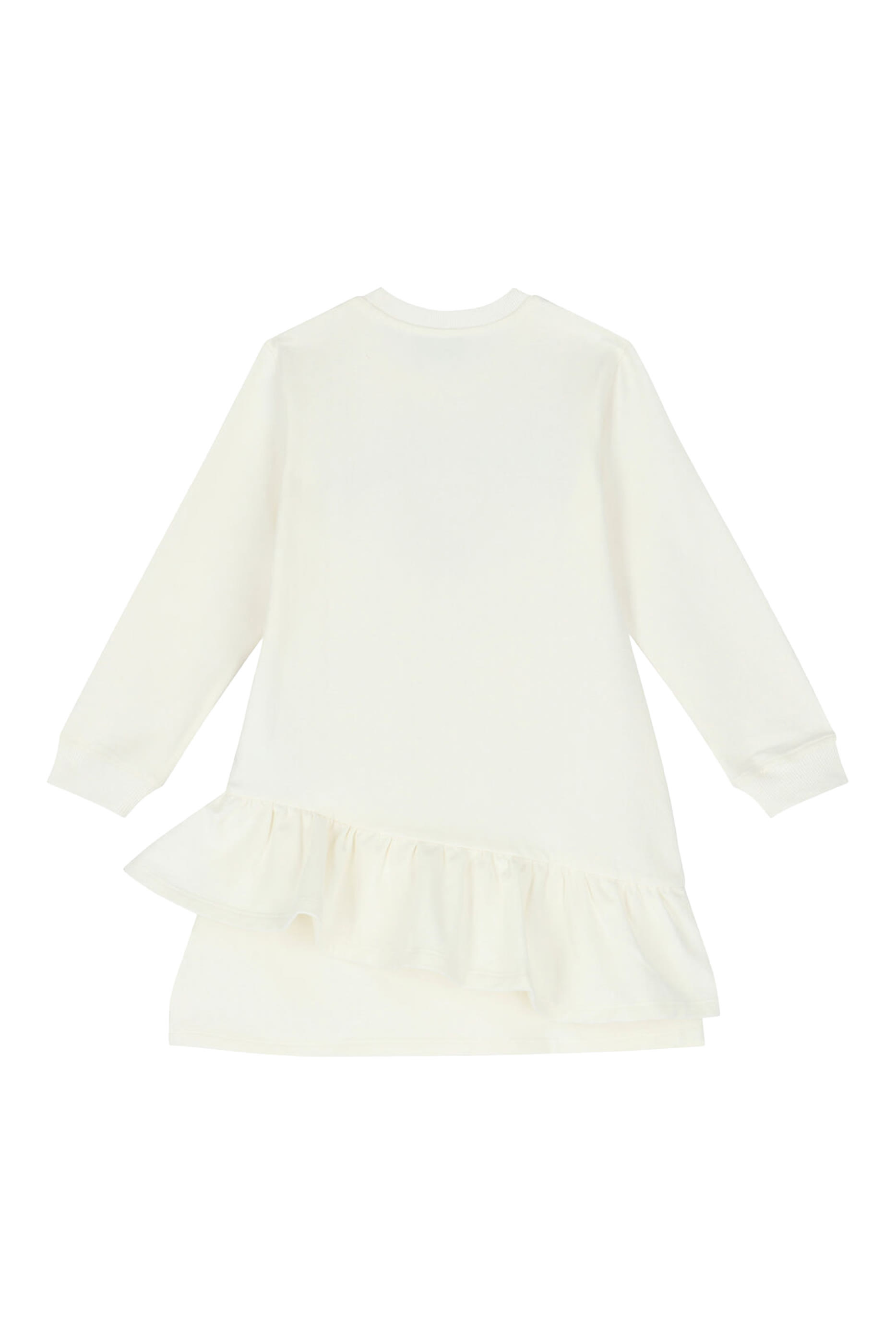 فستان بطبعة الدب تيدي وشعار الماركة للأطفال