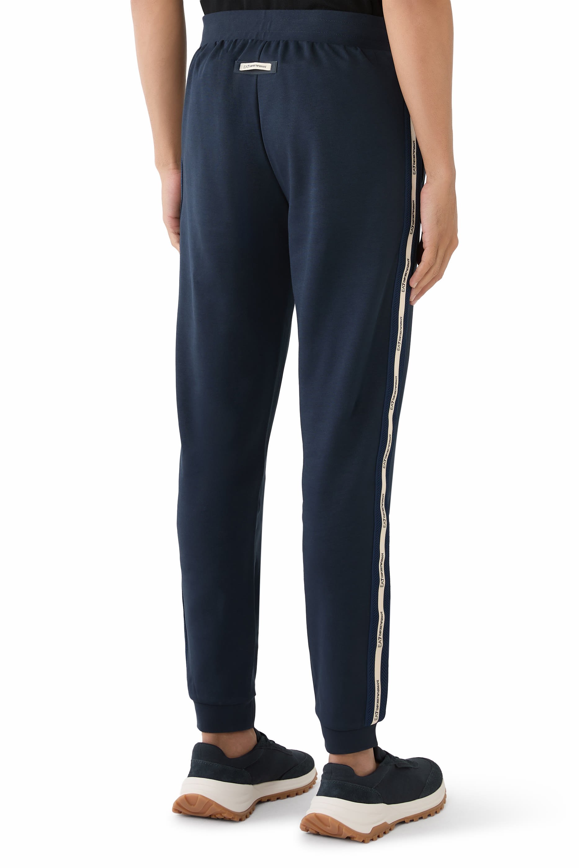 بنطال رياضي بشعار الماركة مزيج قطن