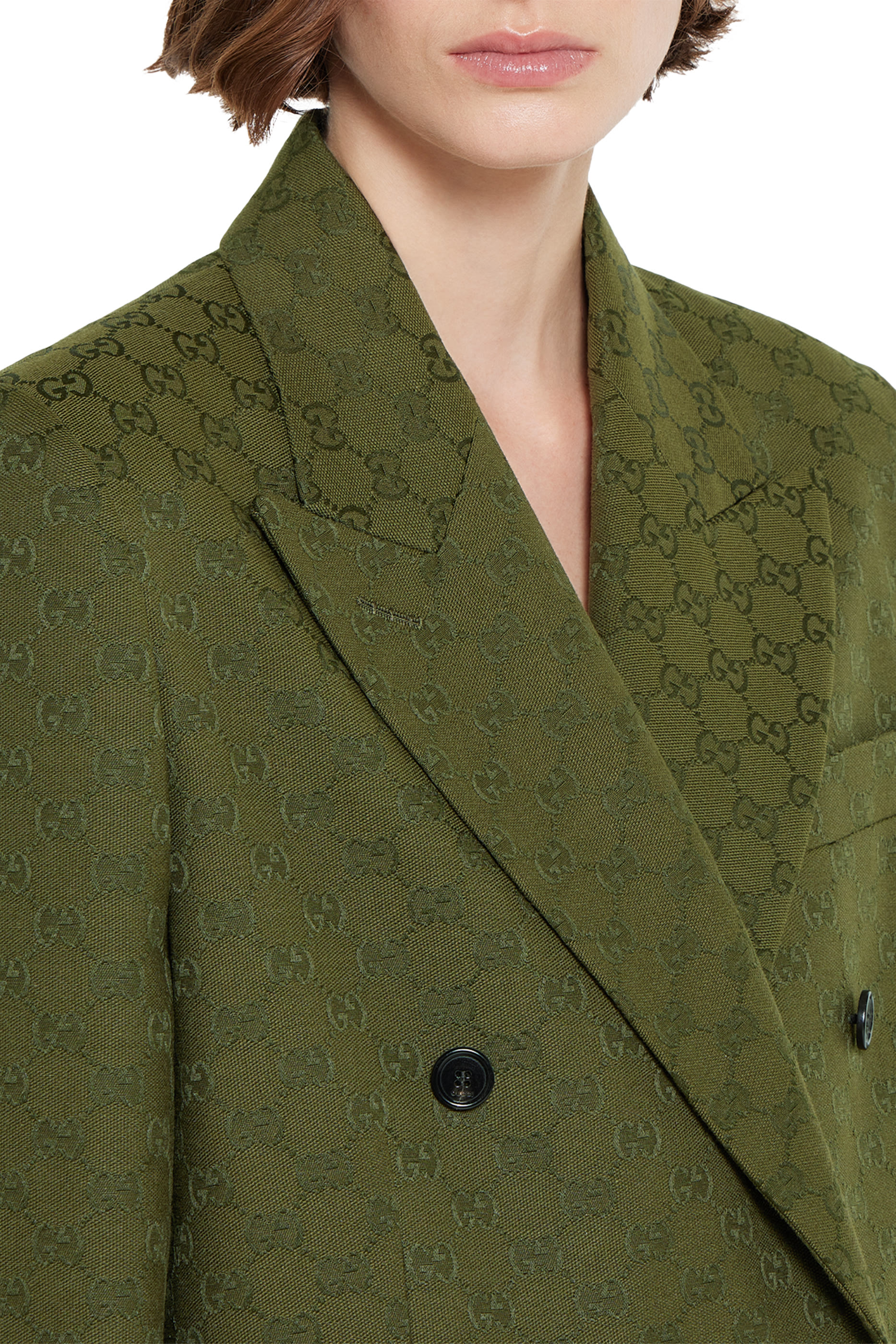 جاكيت قماش قنب بحرفي شعار الماركة