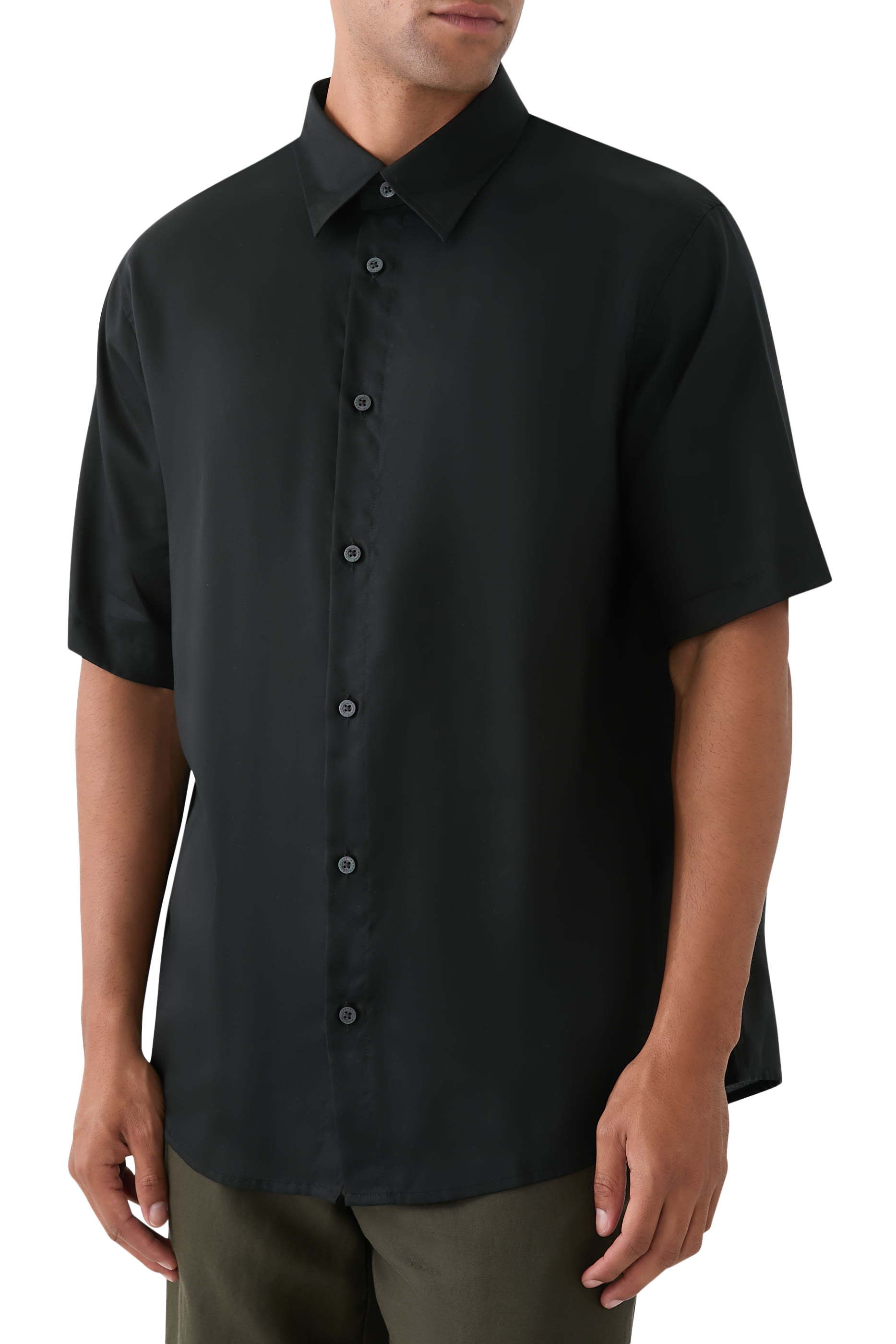 قميص بقصة عادية لايوسيل تويل