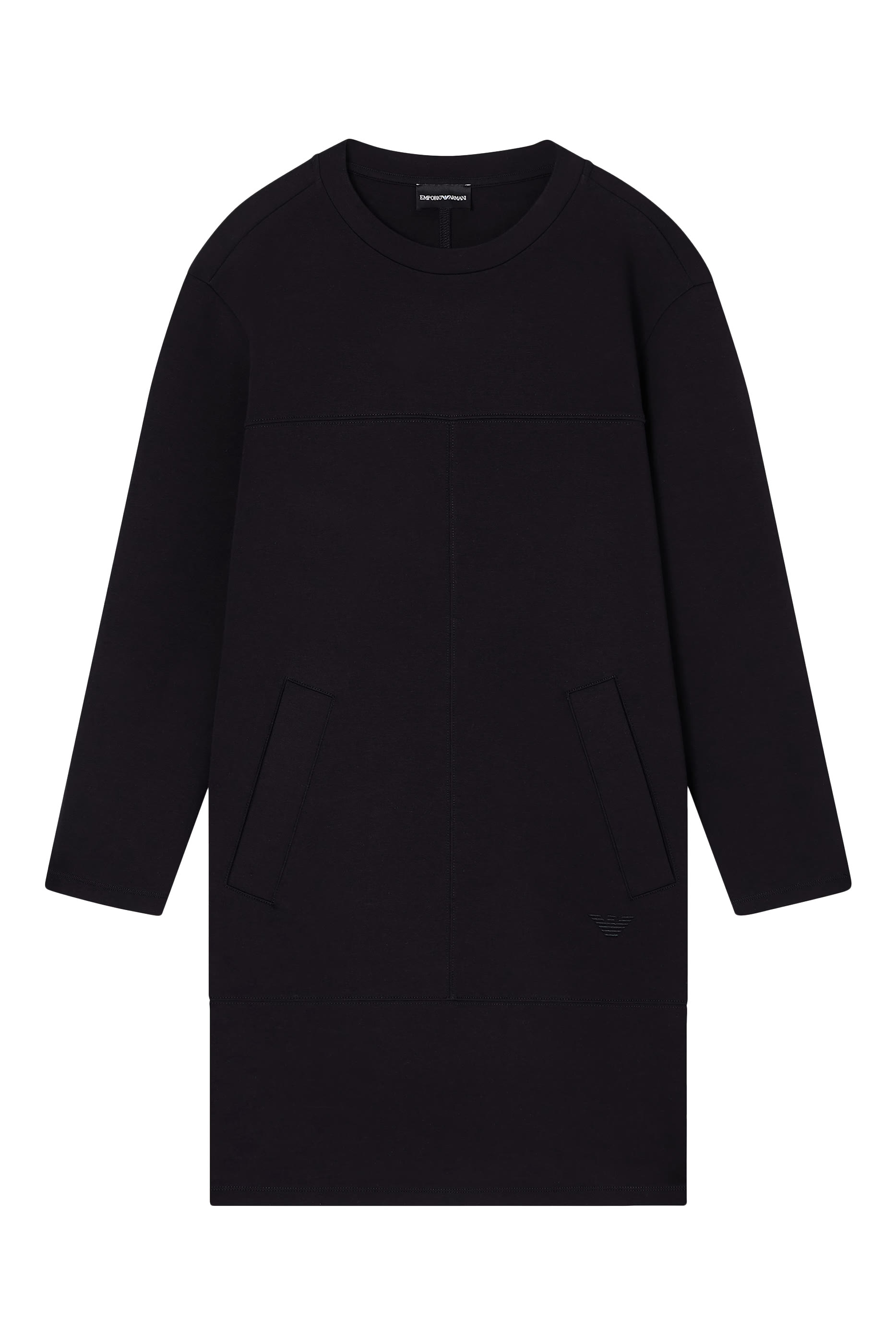 فستان بياقة ضيقة جيرسيه مزدوج