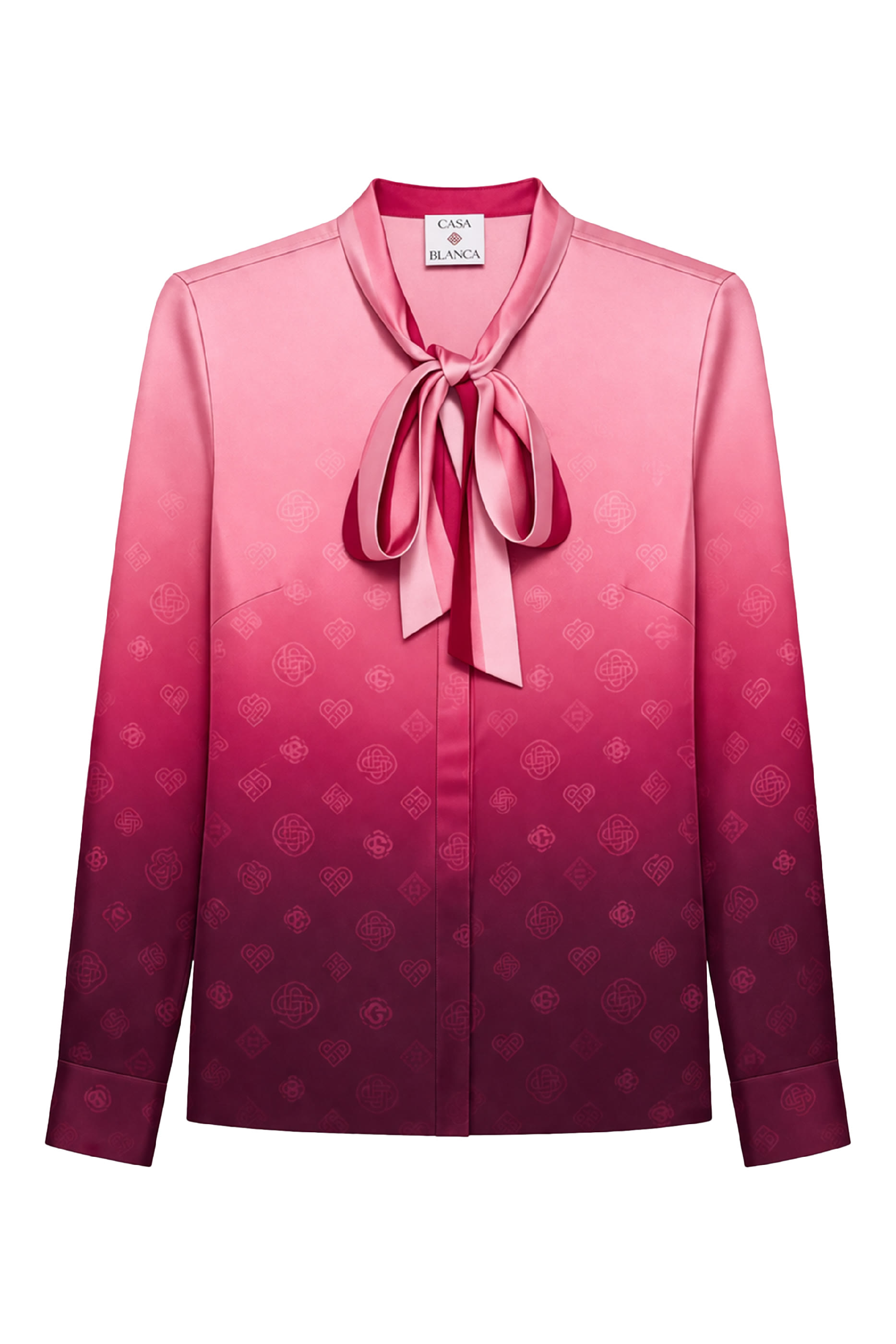 قميص بنمط بلوزة بوشاح