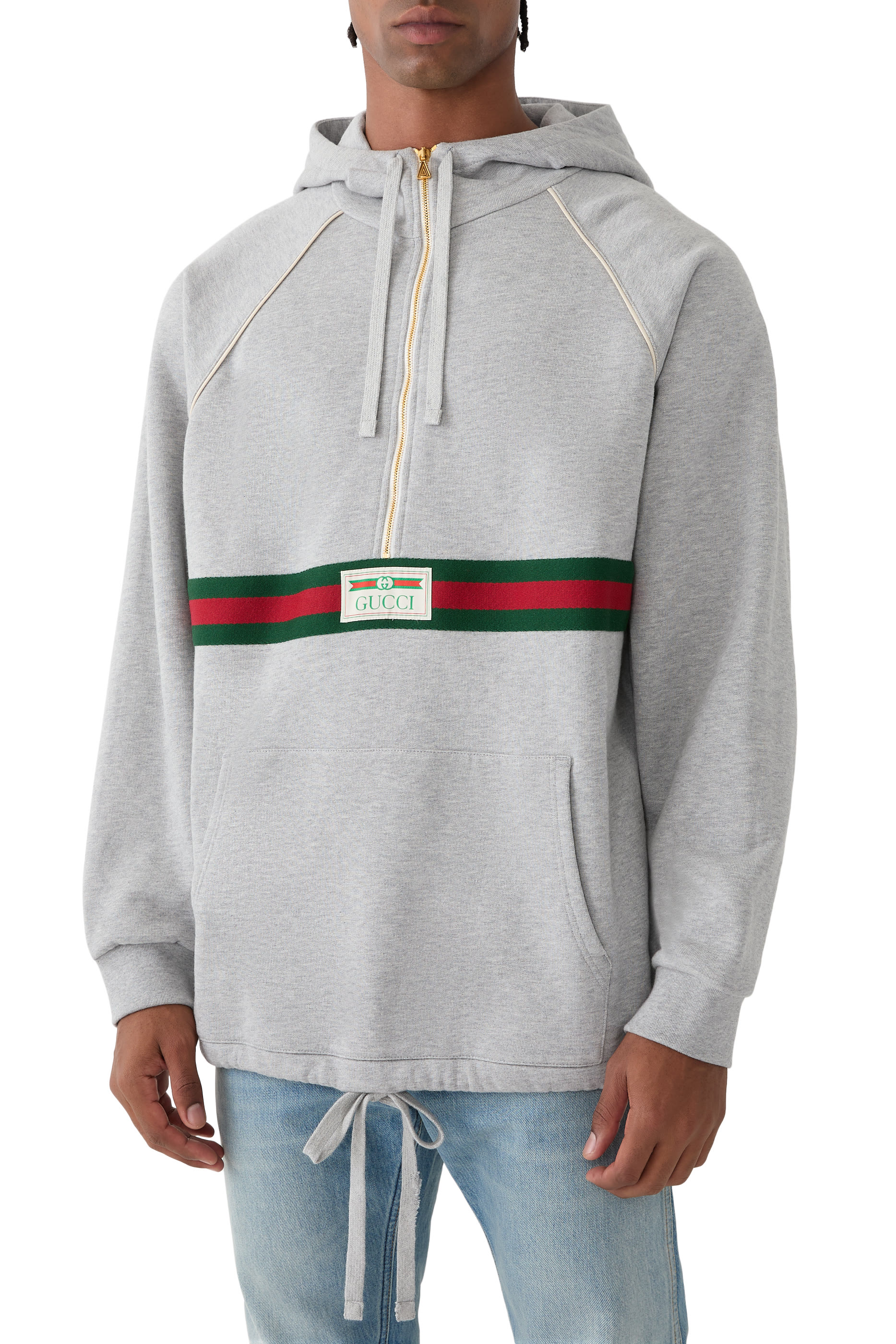 سويت شيرت بشريط ويب قطن جيرسيه