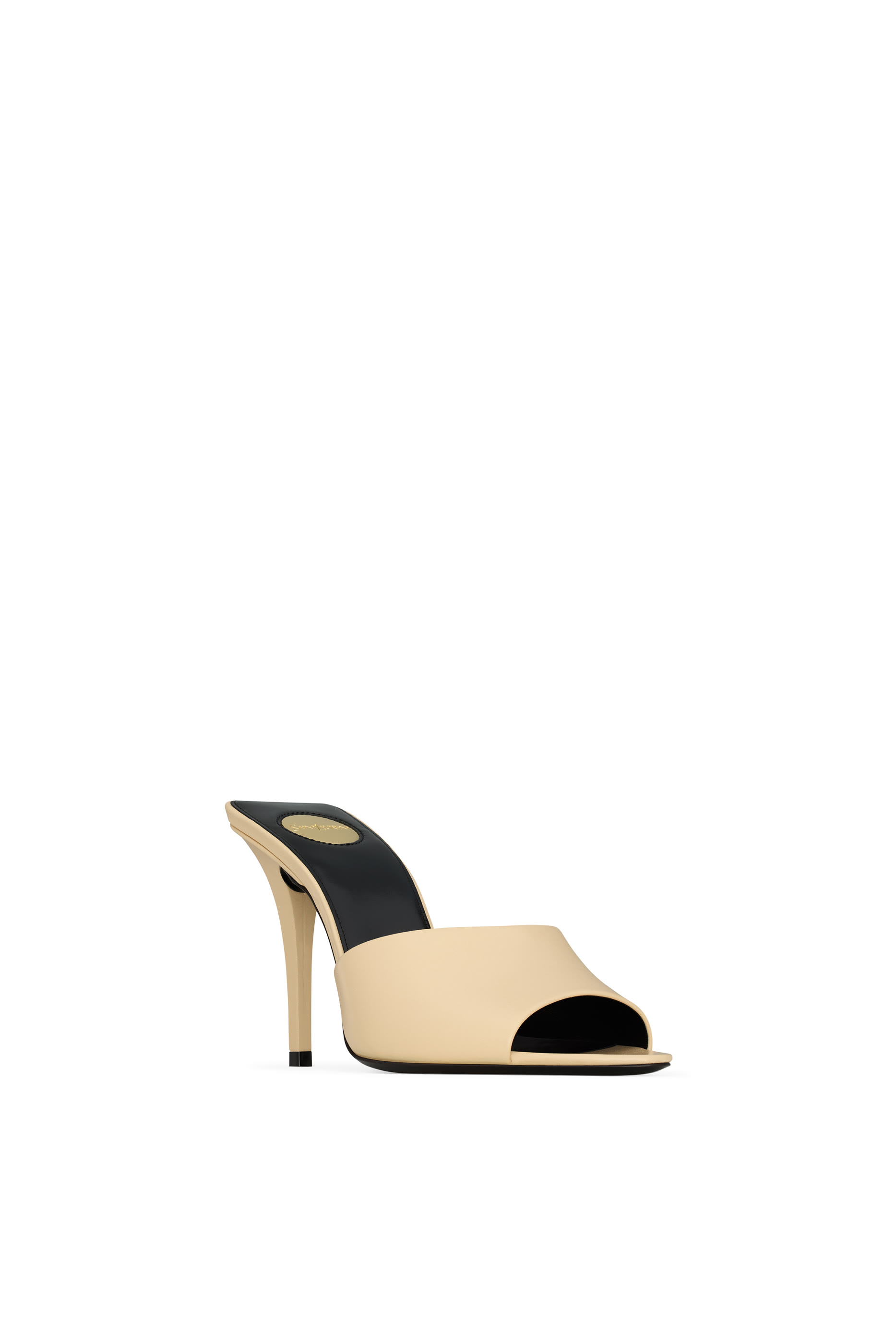 حذاء رومي 90 مفتوح من الخلف جلد ناعم