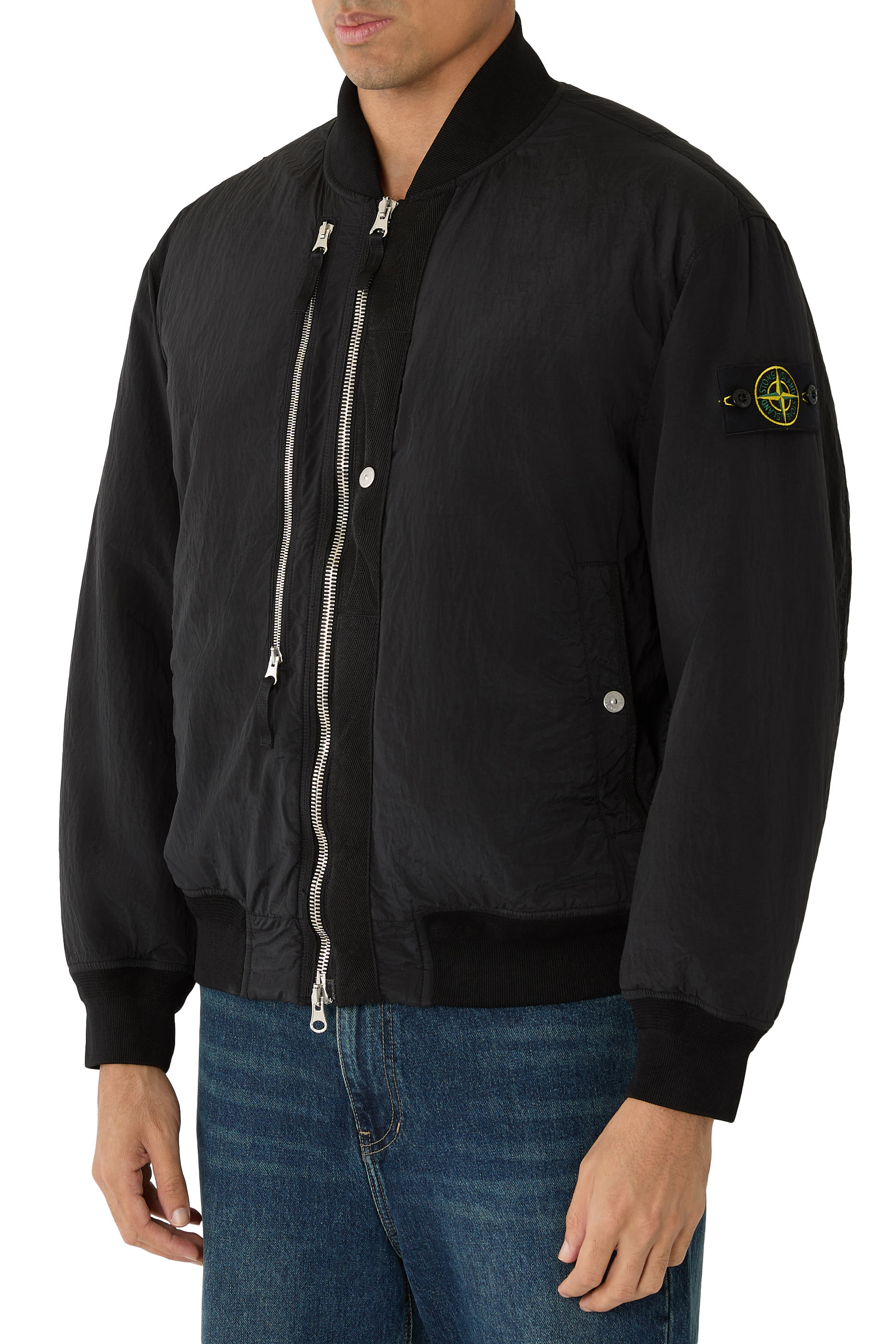 جاكيت بومبر بجيوب بسحاب مقاوم للماء