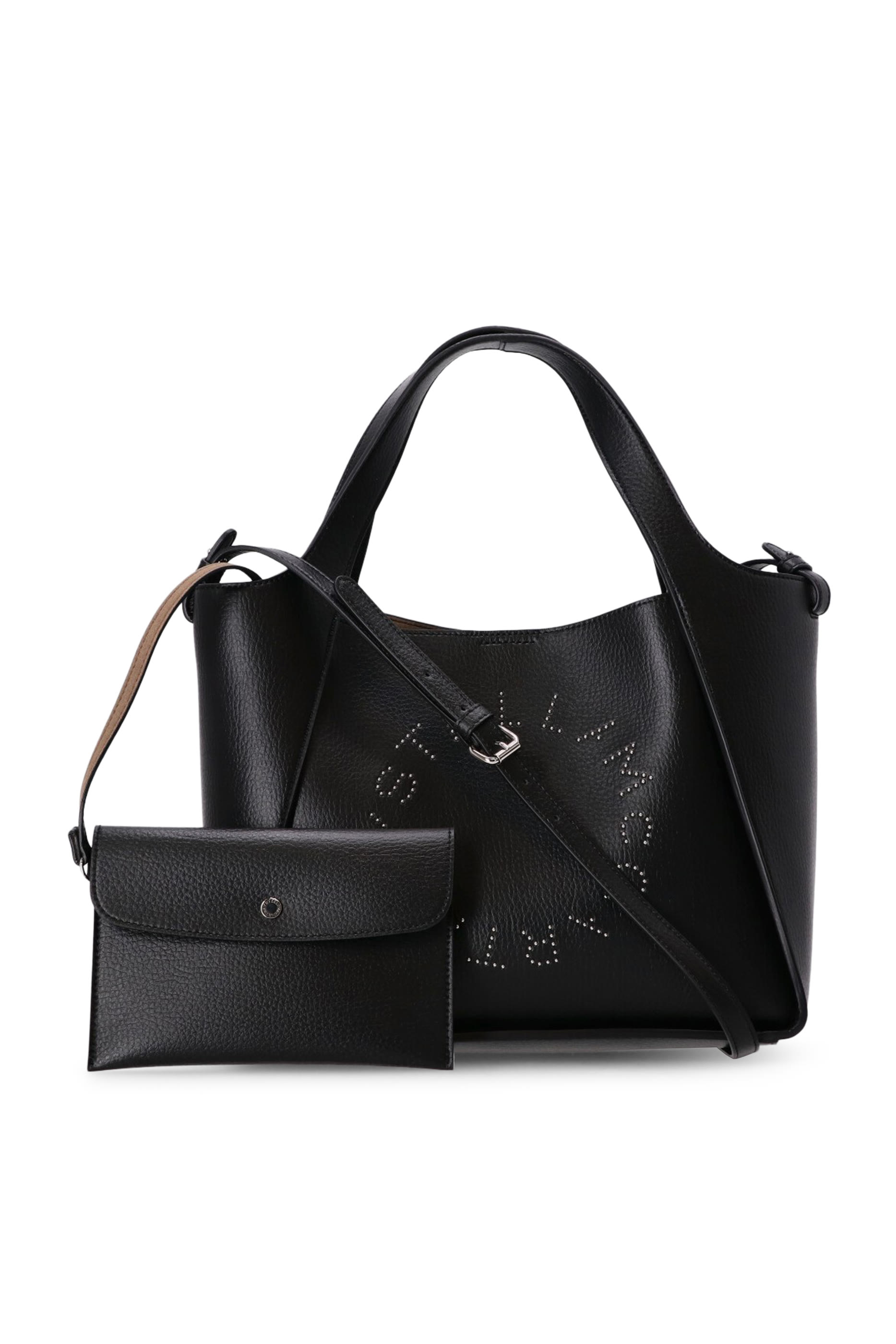 حقيبة كروس بودي التر بشعار الماركة قماش بارز الملمس