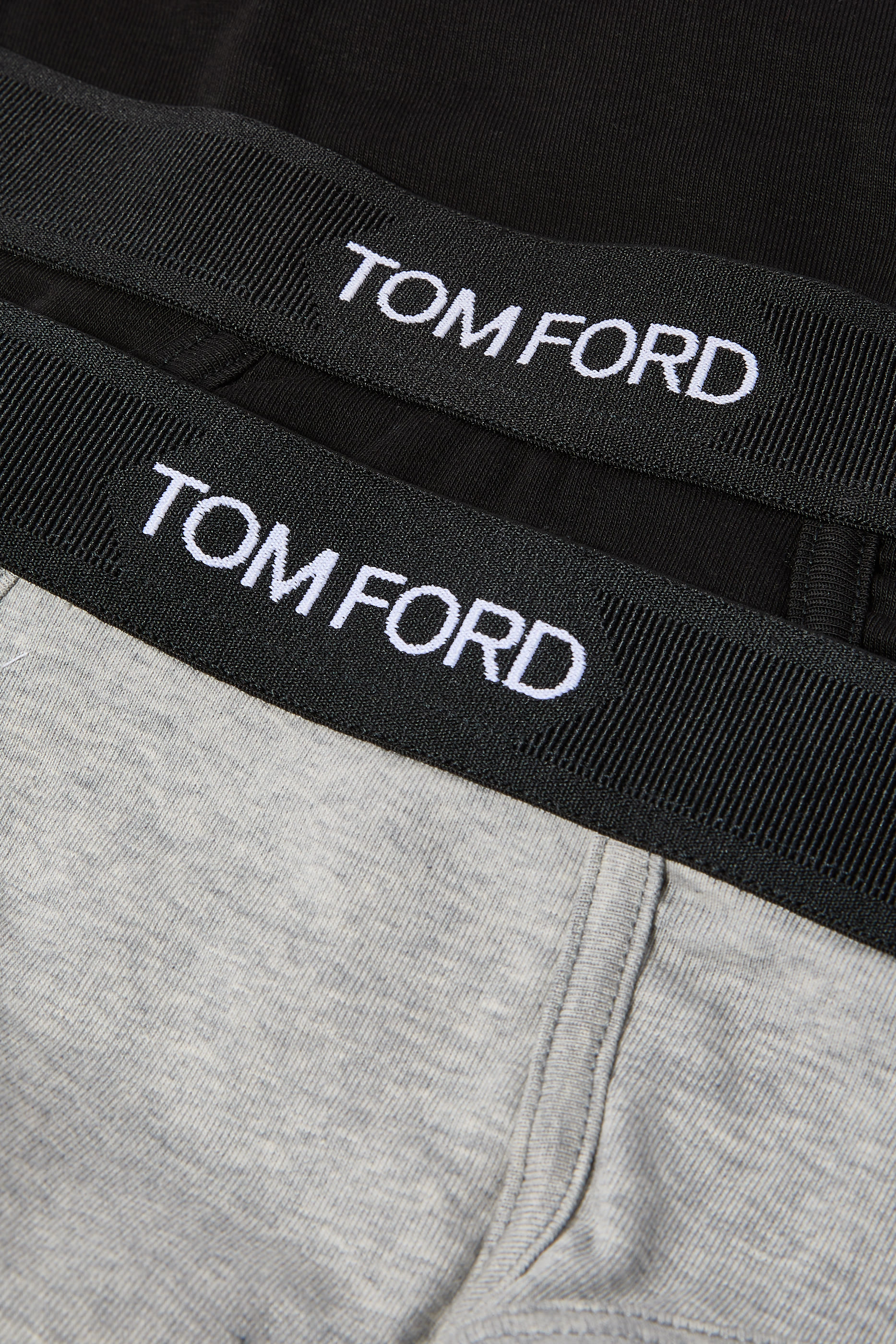 طقم سروال داخلي بوكسر قطن جيرسيه مطاطي، قطعتين